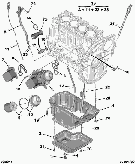 CITROËN/PEUGEOT 1109 AY - Eļļas filtrs adetalas.lv