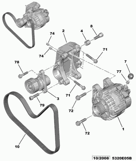 CITROËN 5750 WY - Ķīļrievu siksna adetalas.lv