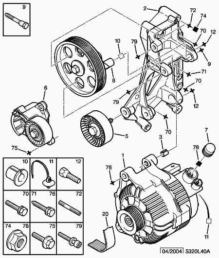 PEUGEOT 5705 AC - Ģenerators adetalas.lv