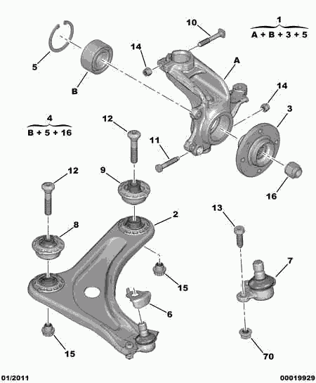 CITROËN 3520 V1 - Neatkarīgās balstiekārtas svira, Riteņa piekare adetalas.lv