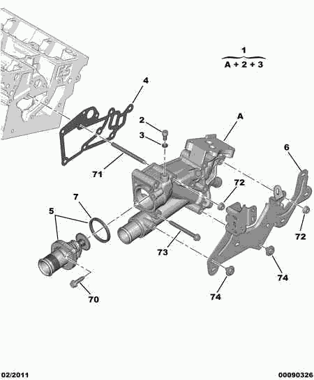 CITROËN/PEUGEOT 1338-A0 - Termostats, Dzesēšanas šķidrums adetalas.lv