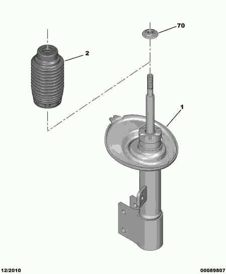 DS 5254 52 - SHOCK-ABSORBER ROD PROTECTOR adetalas.lv