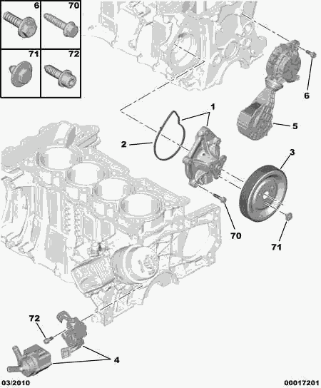 CITROËN 1201 L8 - Papildus ūdenssūknis adetalas.lv