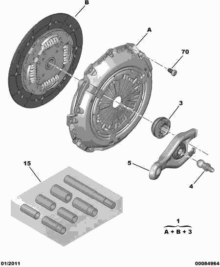 Opel 2052 Z0 - Sajūga komplekts adetalas.lv