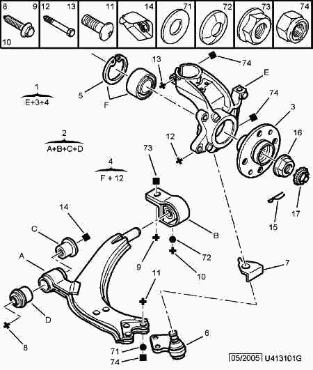 PEUGEOT 3520.H5 - Neatkarīgās balstiekārtas svira, Riteņa piekare adetalas.lv