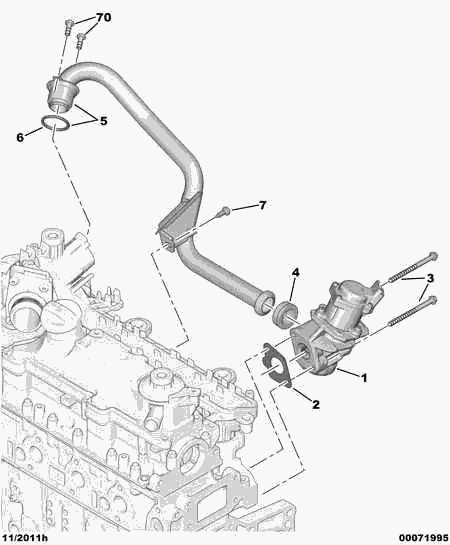 FORD 1618.N8 - Izpl. gāzu recirkulācijas vārsts adetalas.lv