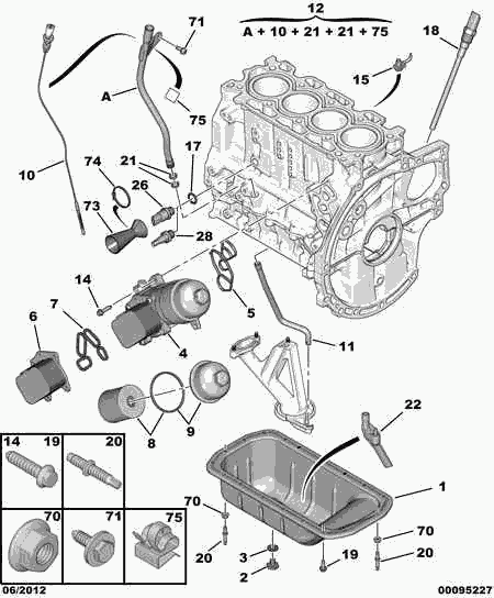 TOYOTA 1103 N9 - Eļļas radiators, Motoreļļa adetalas.lv