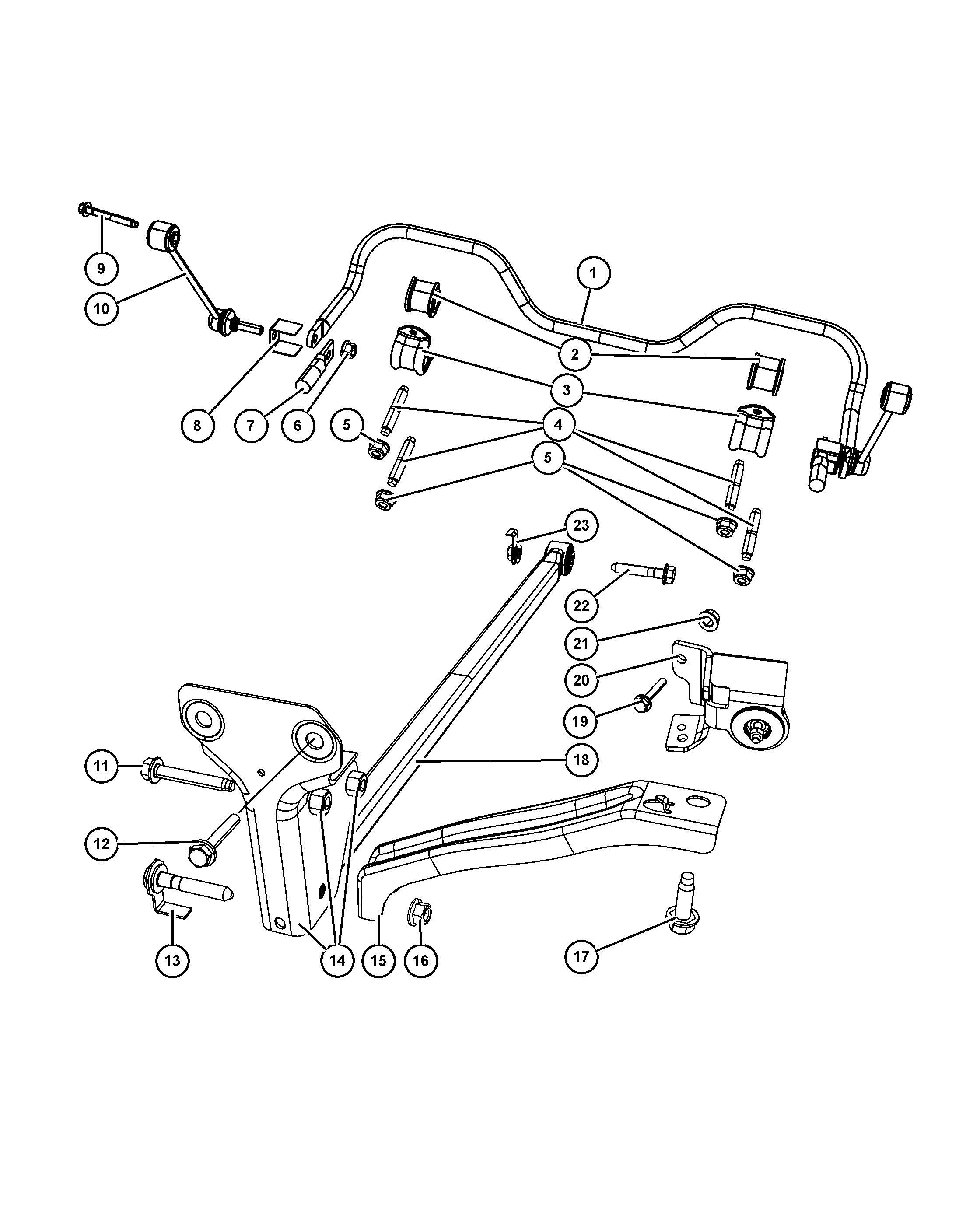 Dodge 52109 973AB - Stiepnis / Atsaite, Stabilizators adetalas.lv