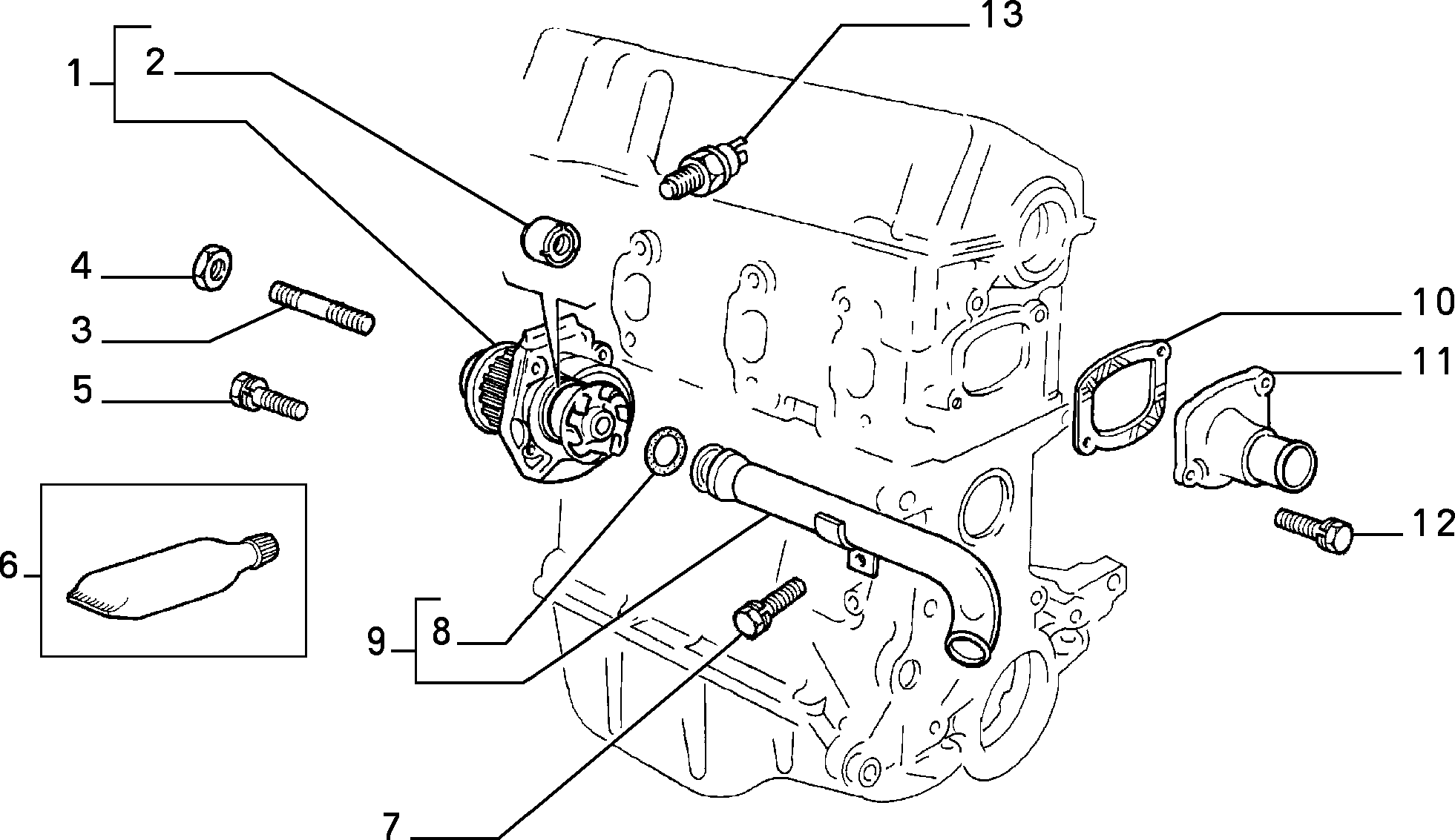 FIAT / LANCIA 71713727 - Ūdenssūknis adetalas.lv