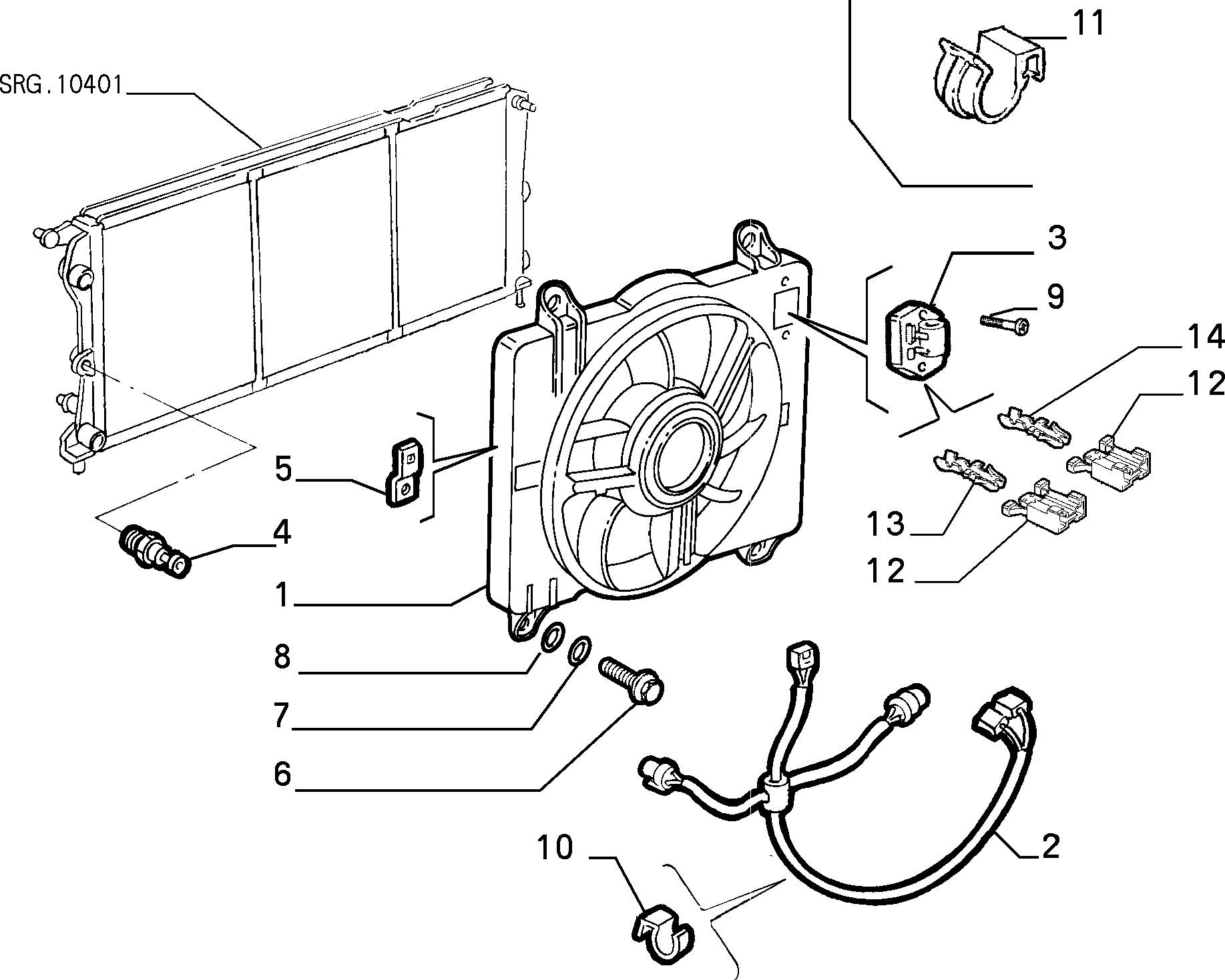 Alfarome/Fiat/Lanci 7782831 - Papildus rezistors, Elektromotors-Radiatora ventilators adetalas.lv