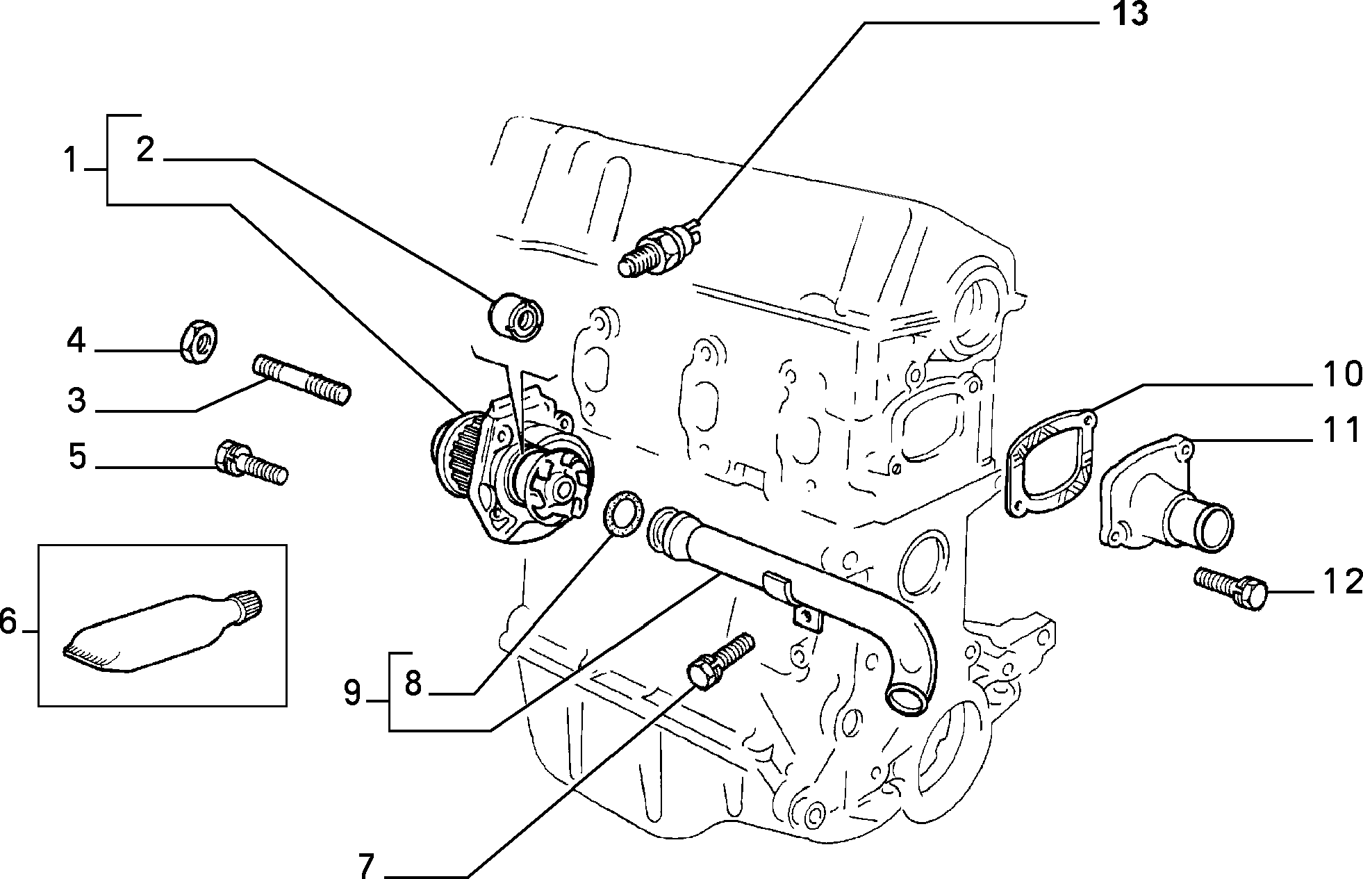 FIAT 46531183 - Ūdenssūknis adetalas.lv