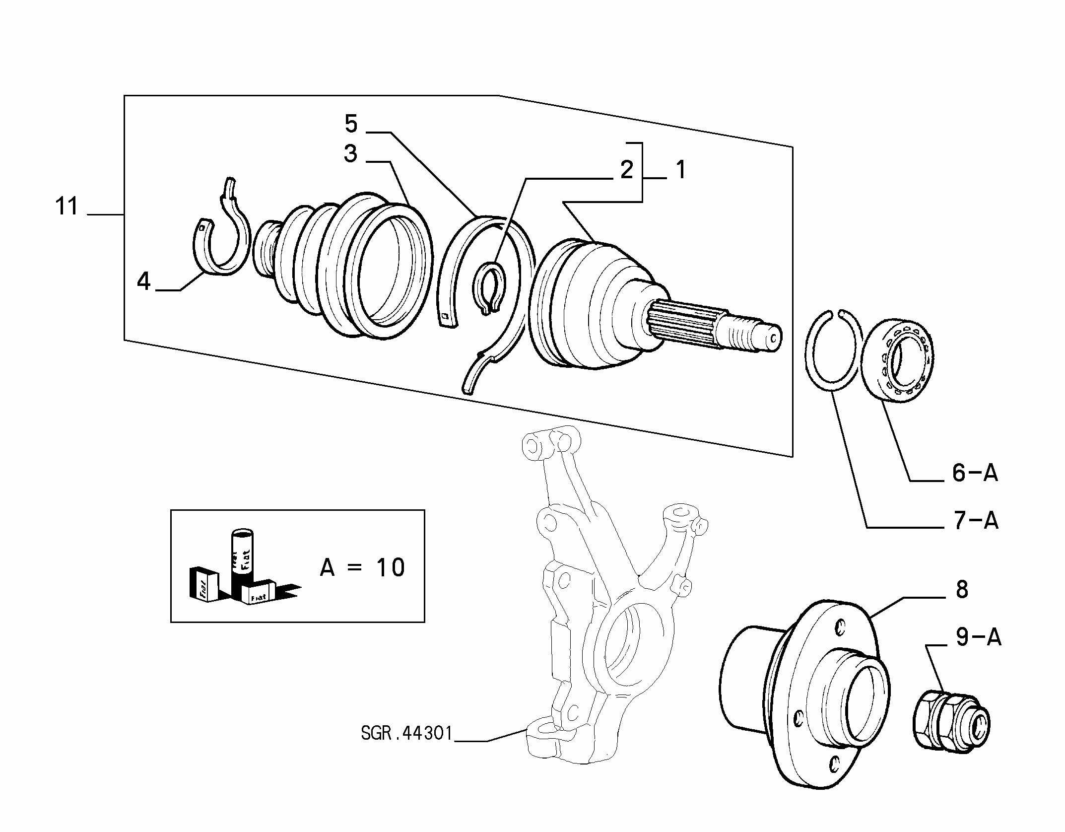 Alfa Romeo 7682886 - Putekļusargs, Piedziņas vārpsta adetalas.lv