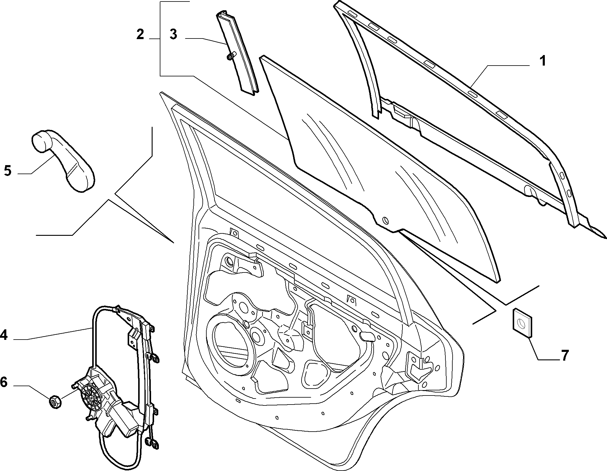 VAG 51723323 - Stikla pacelšanas mehānisms adetalas.lv