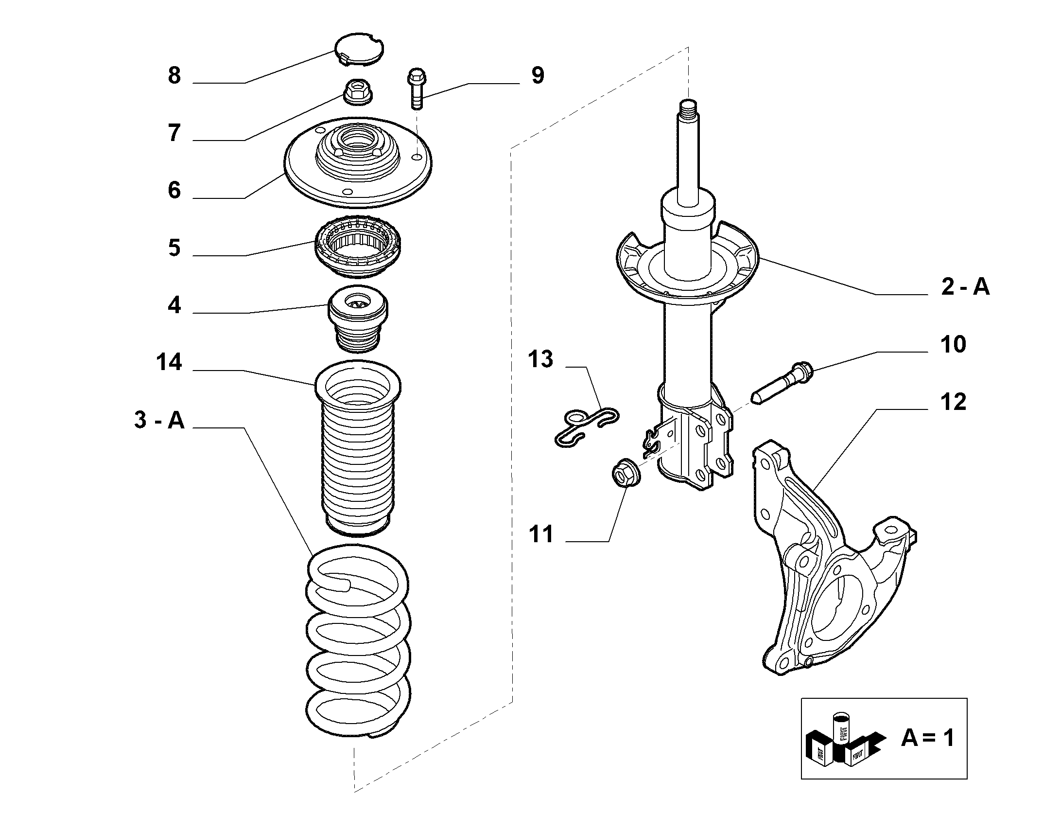 Vauxhall 55700767 - Aizsargvāciņš / Putekļusargs, Amortizators adetalas.lv