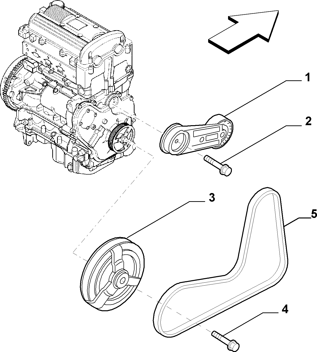 Alfarome/Fiat/Lanci 55351458 - Ķīļrievu siksna adetalas.lv