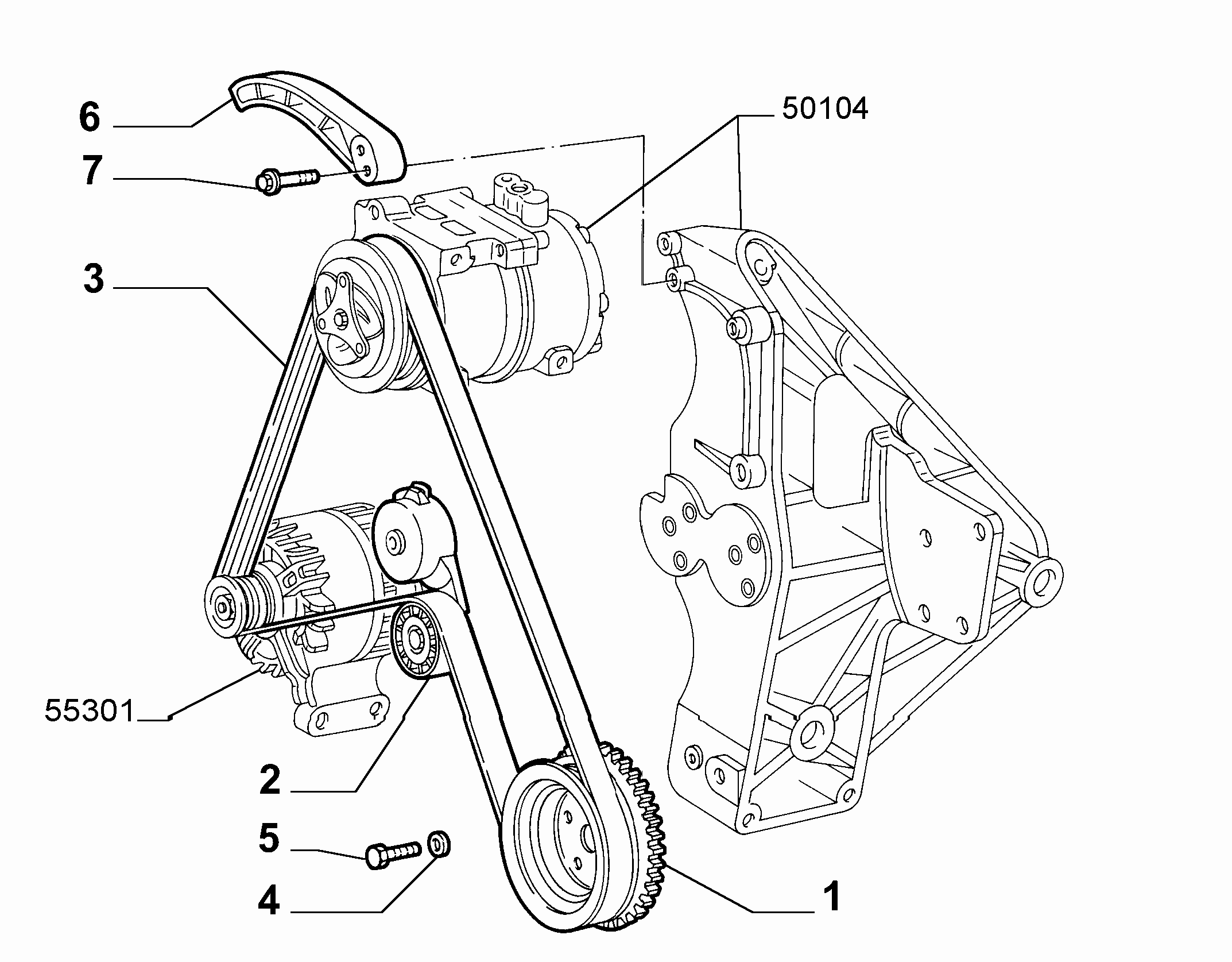 Abarth 55232827 - Parazīt / Vadrullītis, Ķīļrievu siksna adetalas.lv