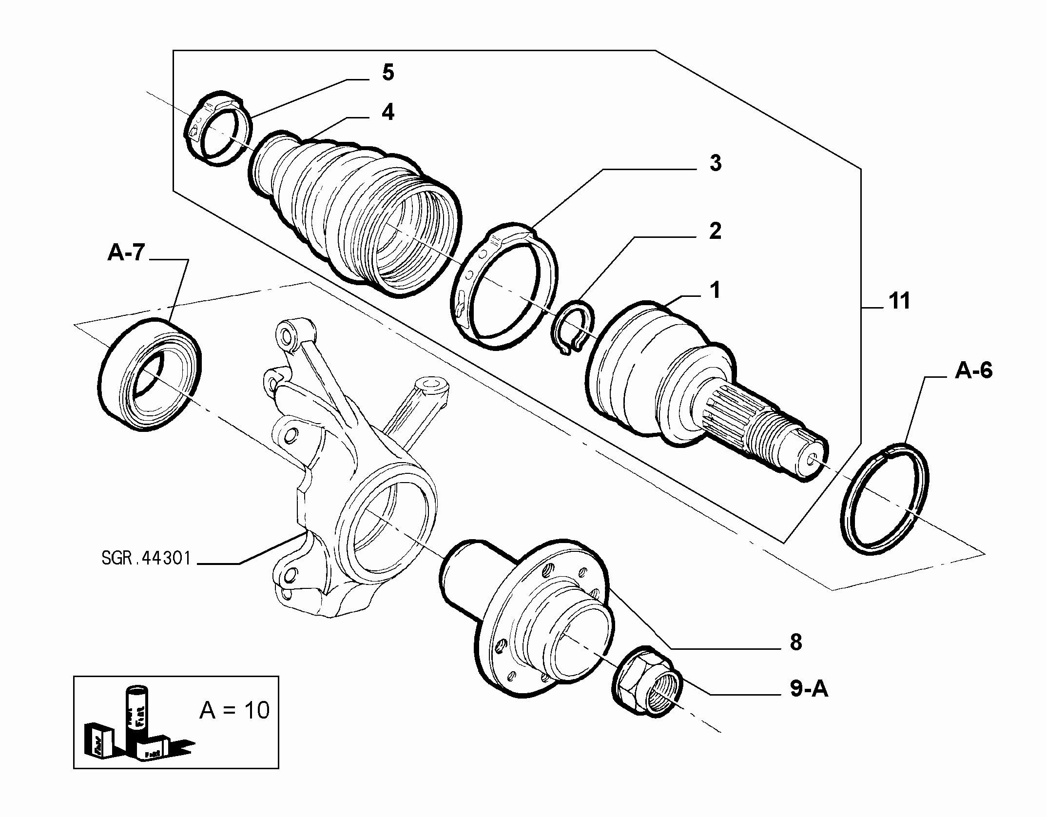 FIAT 71753062 - Riteņa rumbas gultņa komplekts adetalas.lv