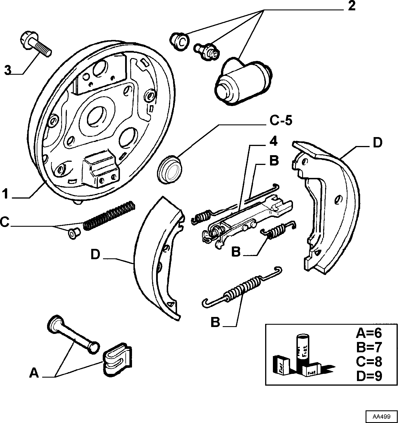 Alfa Romeo 77362296 - Bremžu loku komplekts adetalas.lv