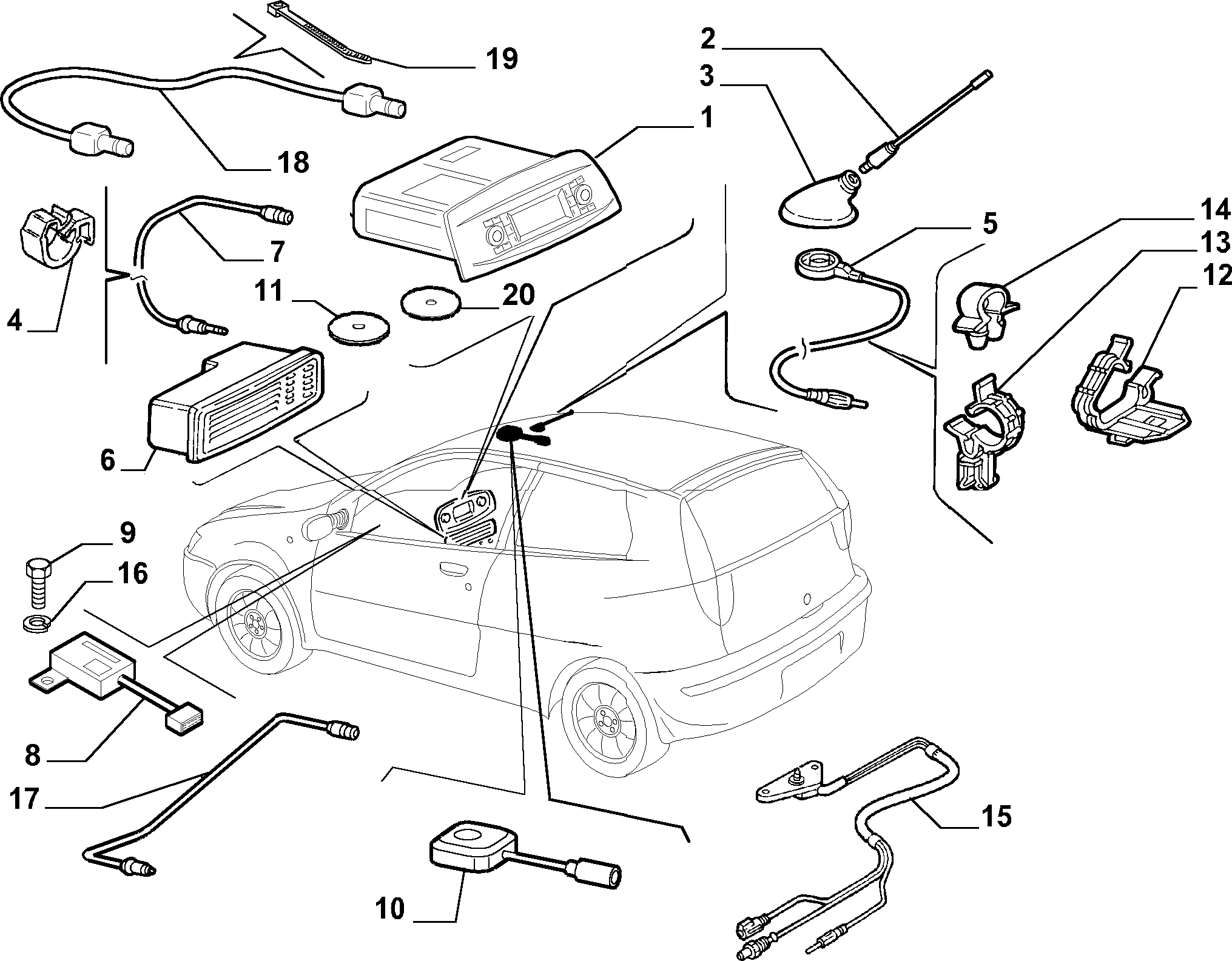 FIAT 735 3379 37 - Radio / Navigācijas sistēma-Kombinācija adetalas.lv