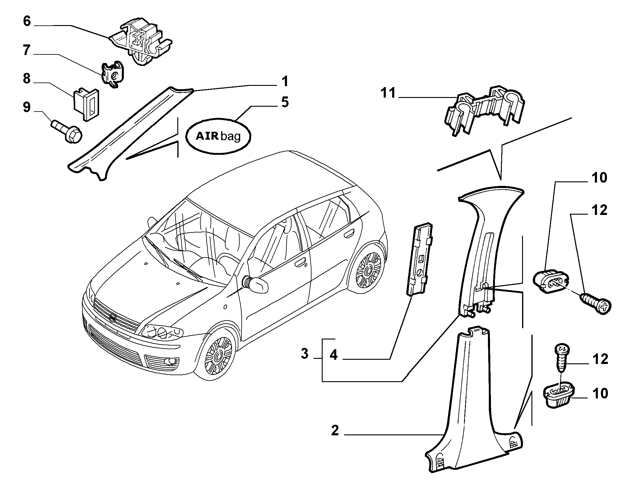 FIAT 46537264 - Putekļusargs, Stūres iekārta adetalas.lv