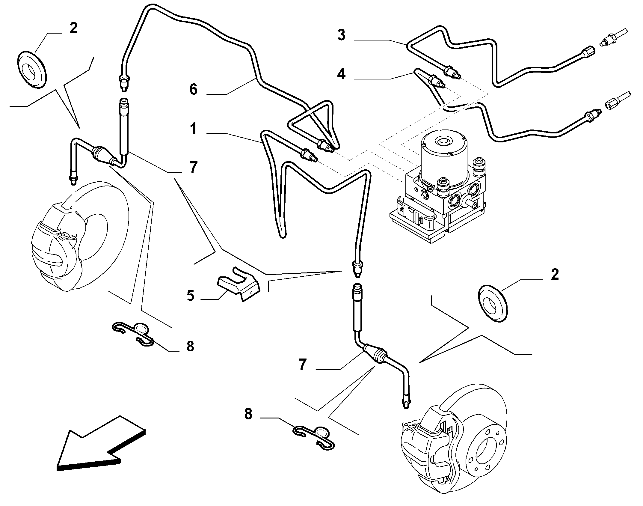 FIAT 51718921 - Bremžu šļūtene adetalas.lv