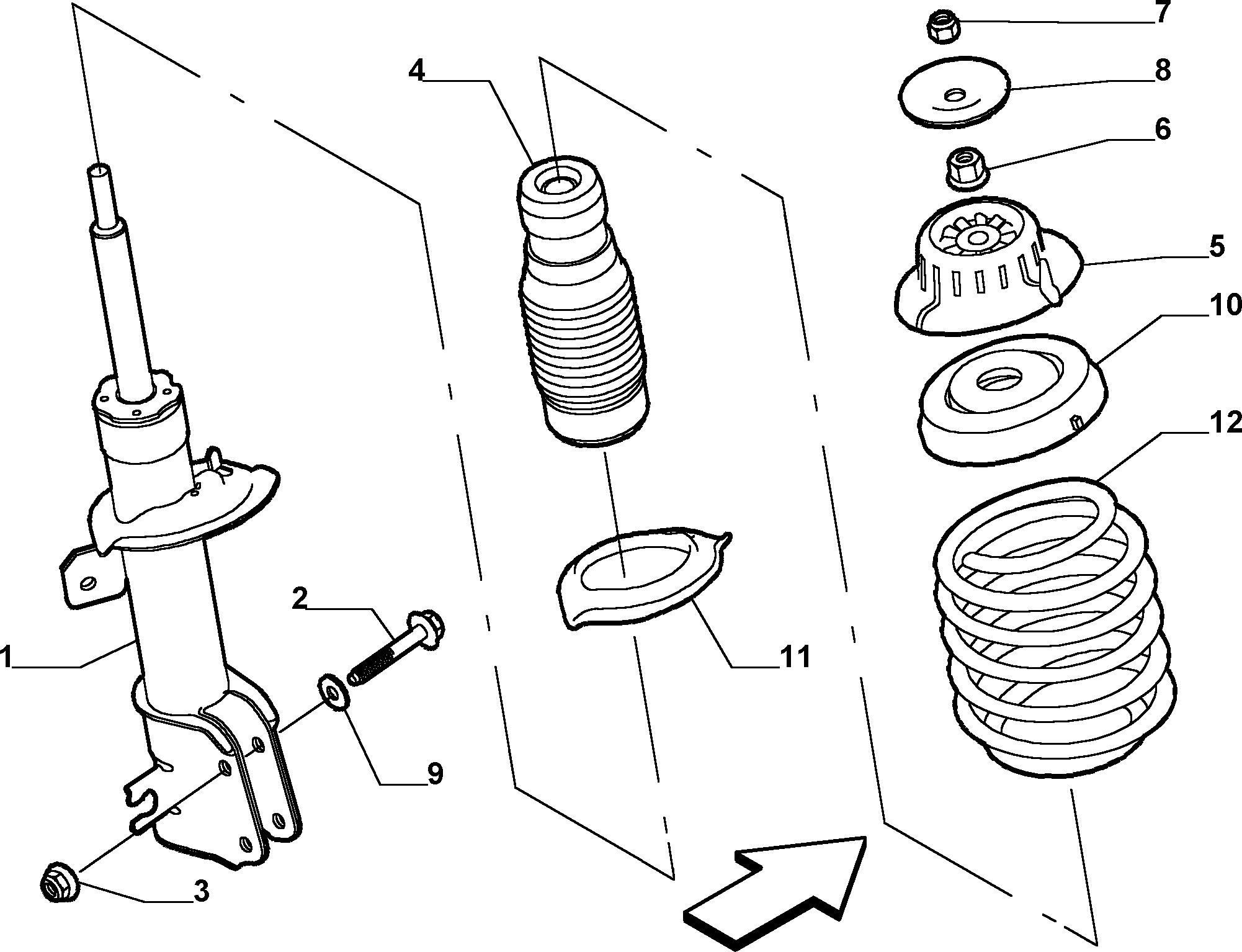 FIAT 50701024 - Balstiekārtas atspere adetalas.lv