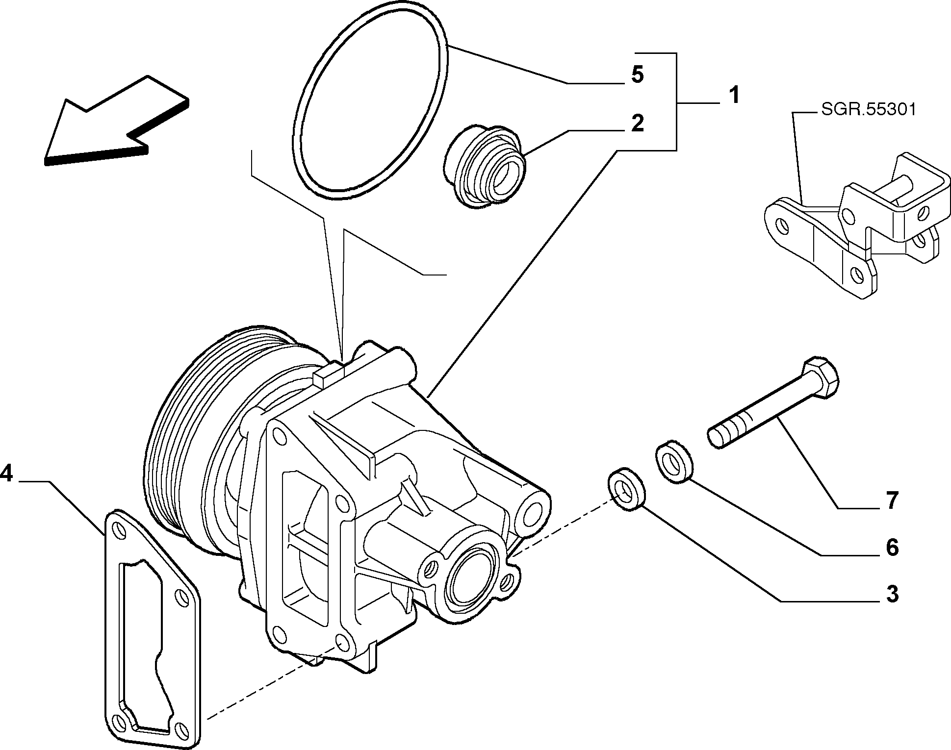 FIAT / LANCIA 46444355 - Ūdenssūknis adetalas.lv