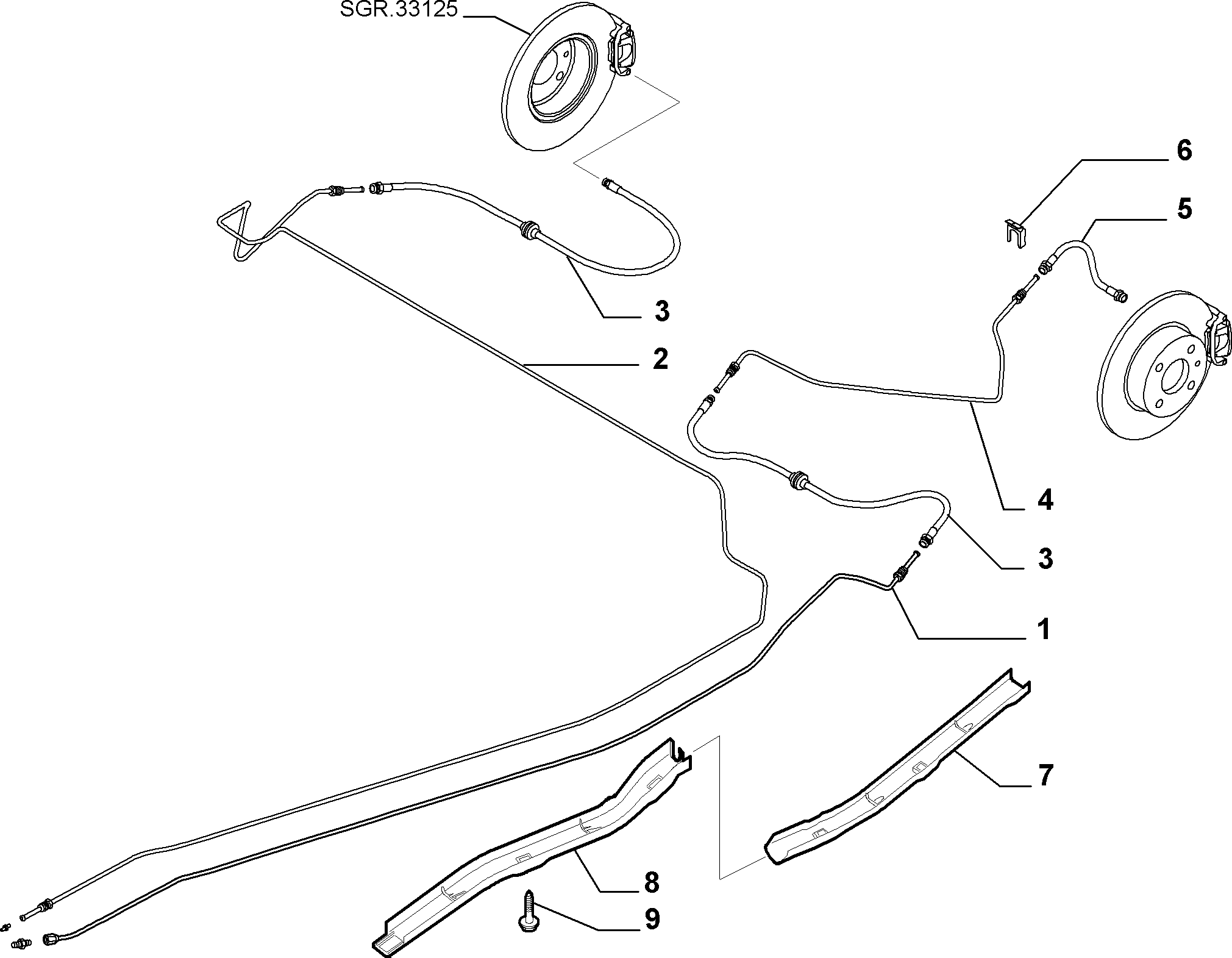 Autobianchi 46809898 - Bremžu šļūtene adetalas.lv