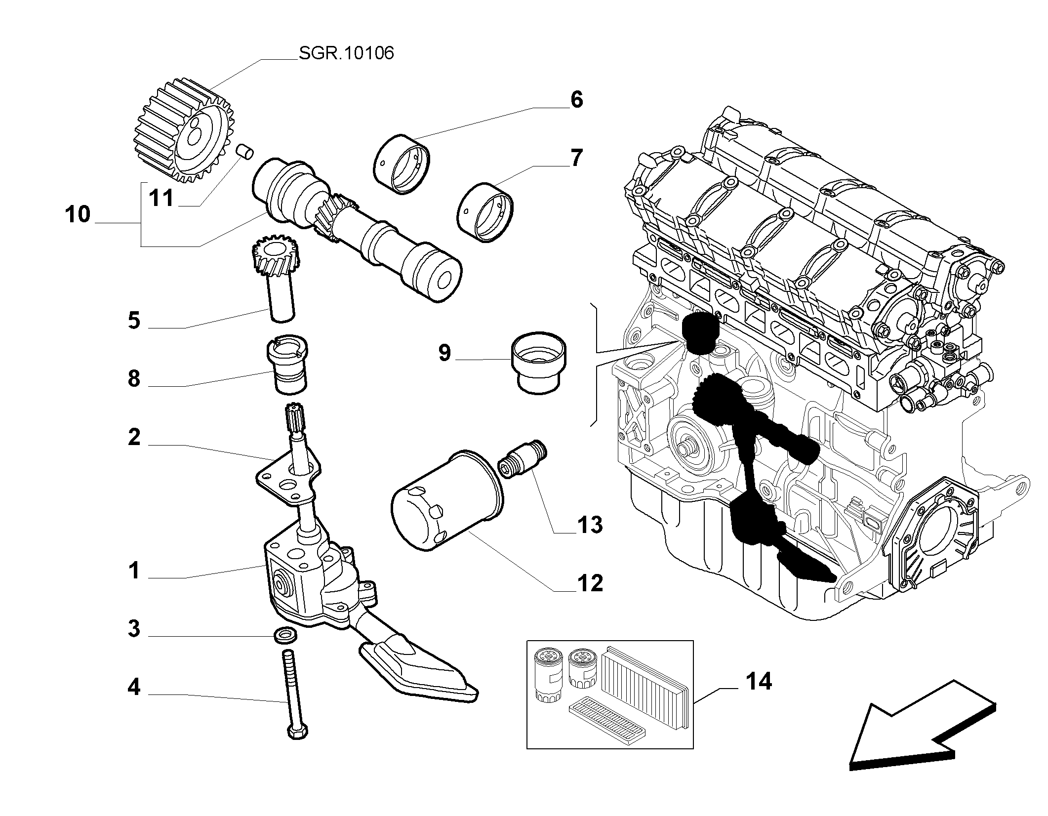 FIAT 71754569 - Eļļas filtrs adetalas.lv