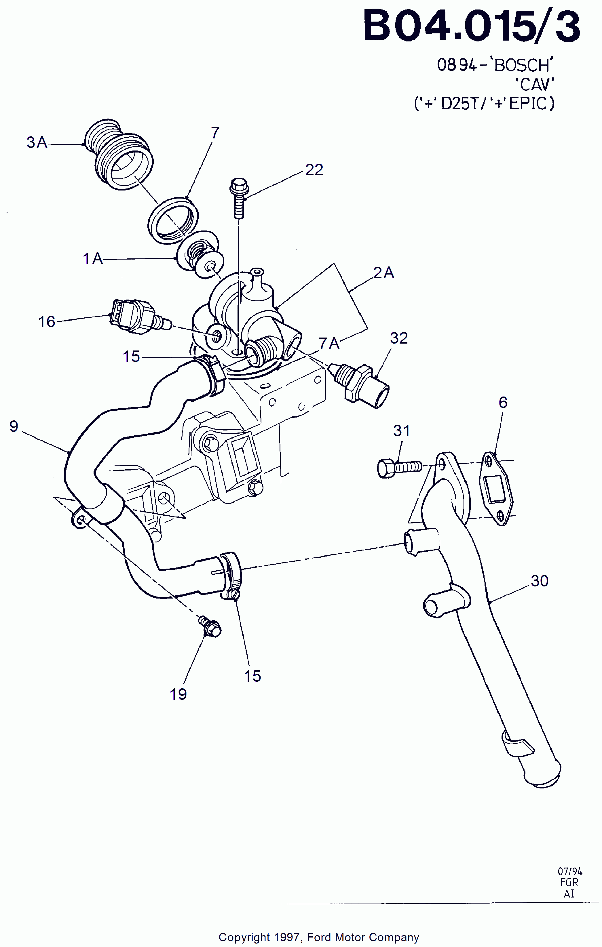 FORD 1093991 - Termostats, Dzesēšanas šķidrums adetalas.lv