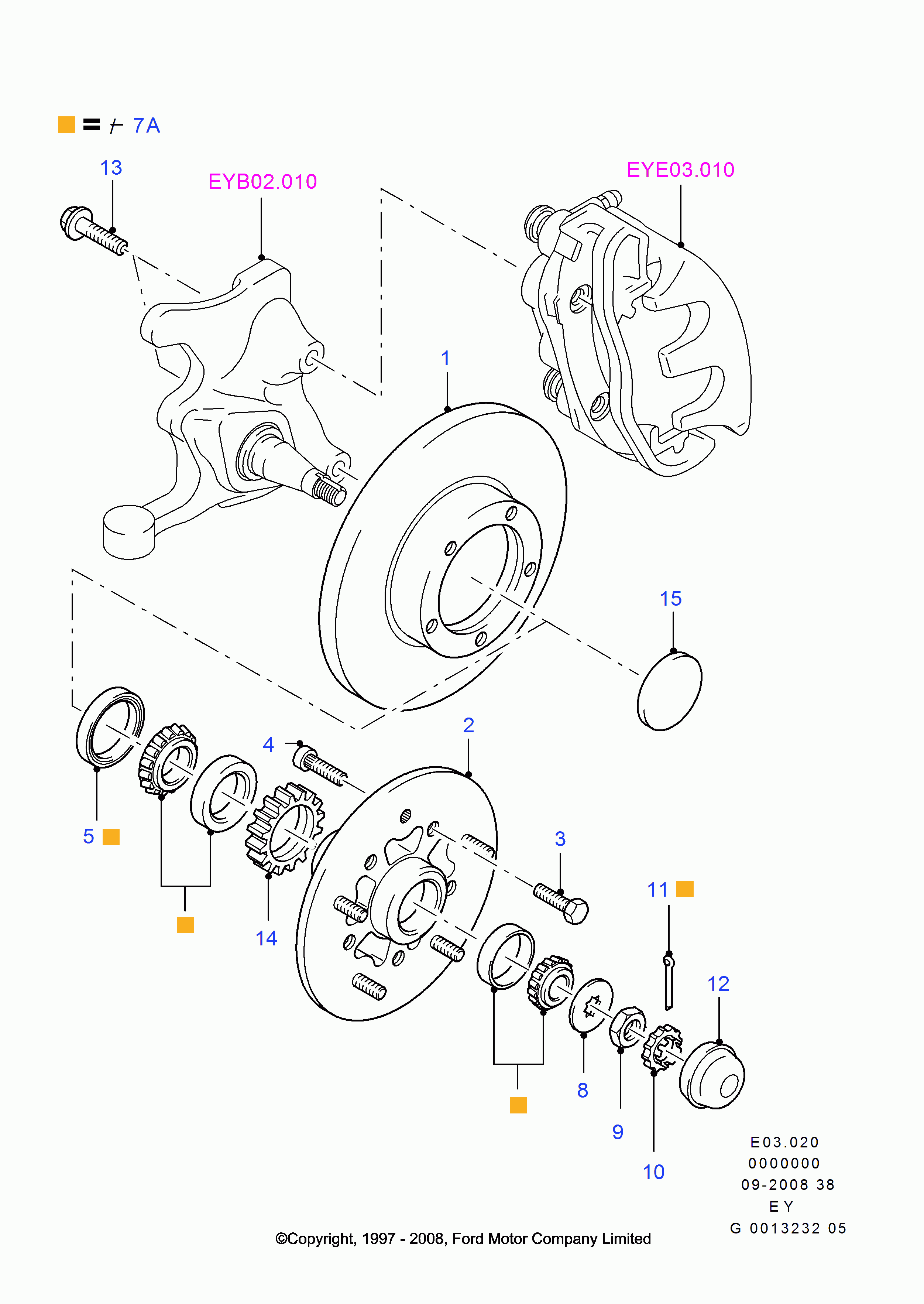 FORD 6015791 - Riteņa stiprināšanas skrūve adetalas.lv