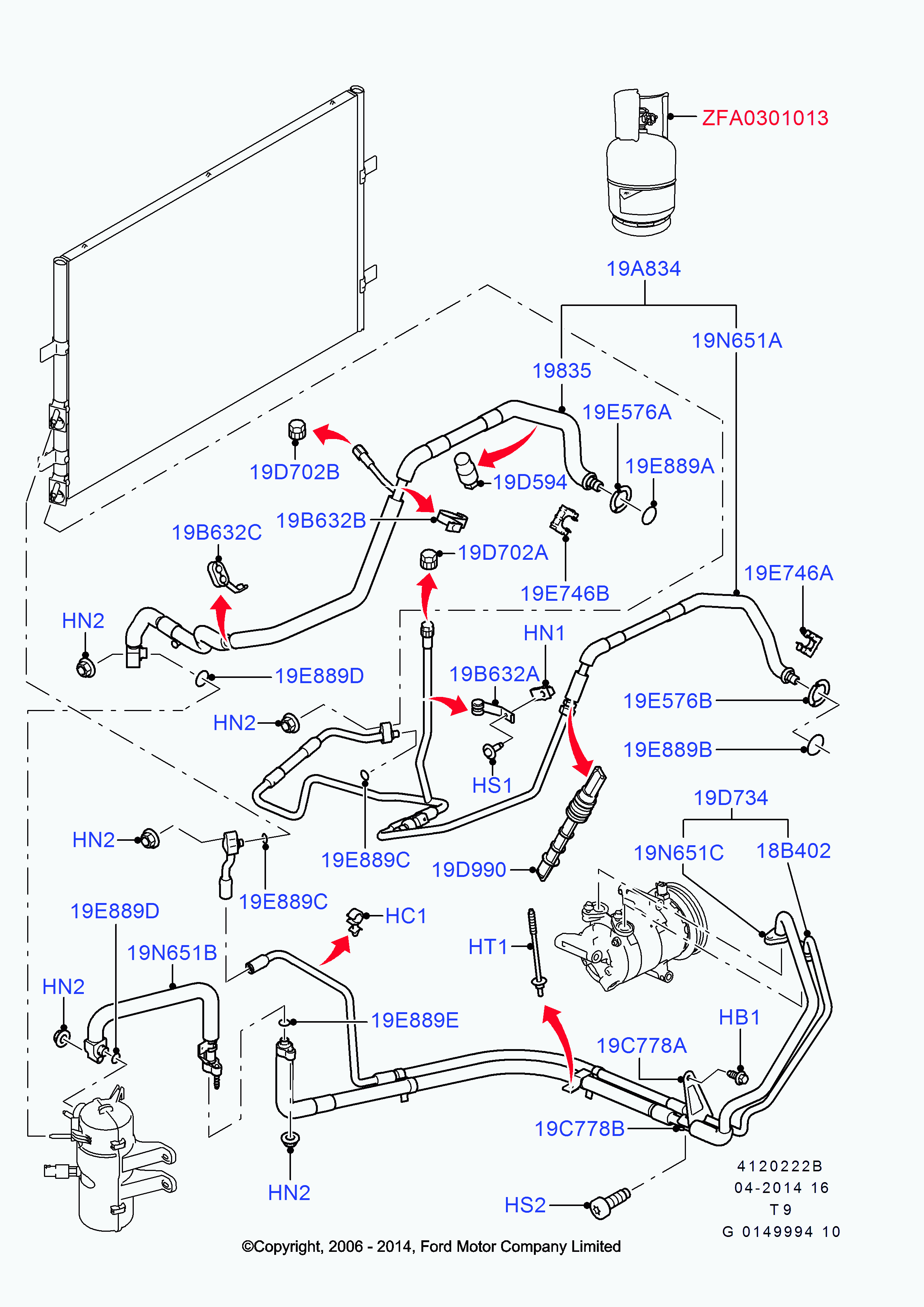 FORD 4189243 - Blīve, Ieplūdes kolektors adetalas.lv