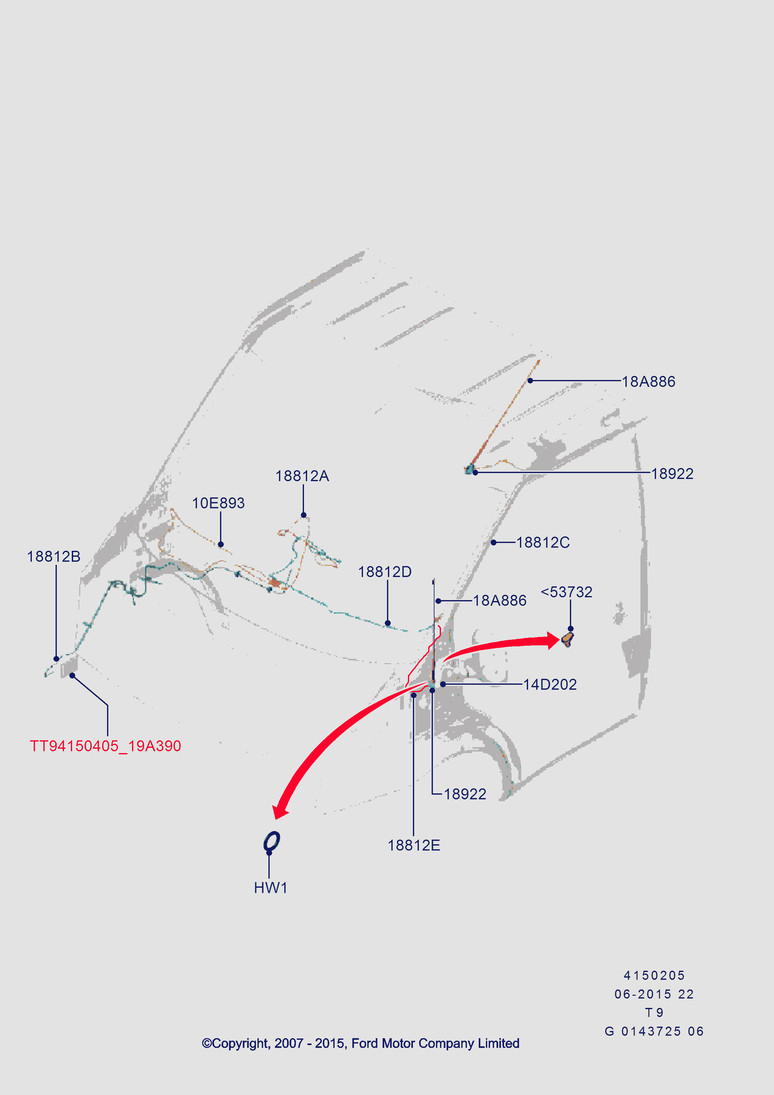 DAF 1529782 - Cable Assy - Extension adetalas.lv