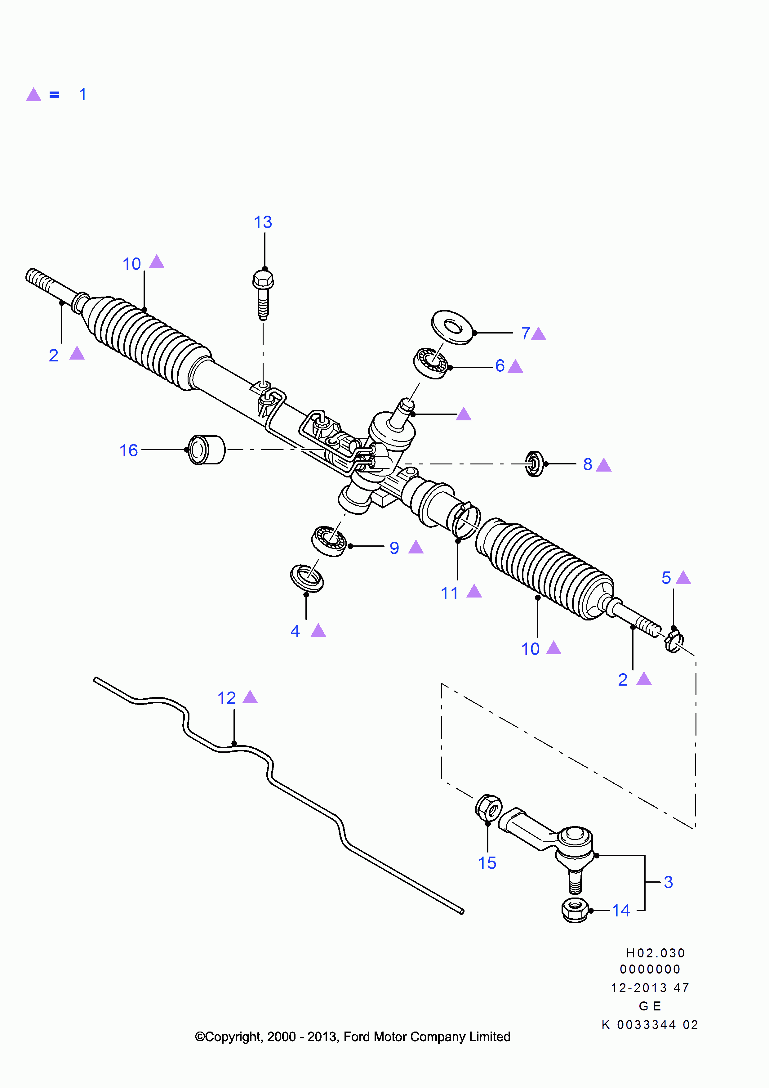 FORD 1138313 - Stūres šķērsstiepņa uzgalis adetalas.lv