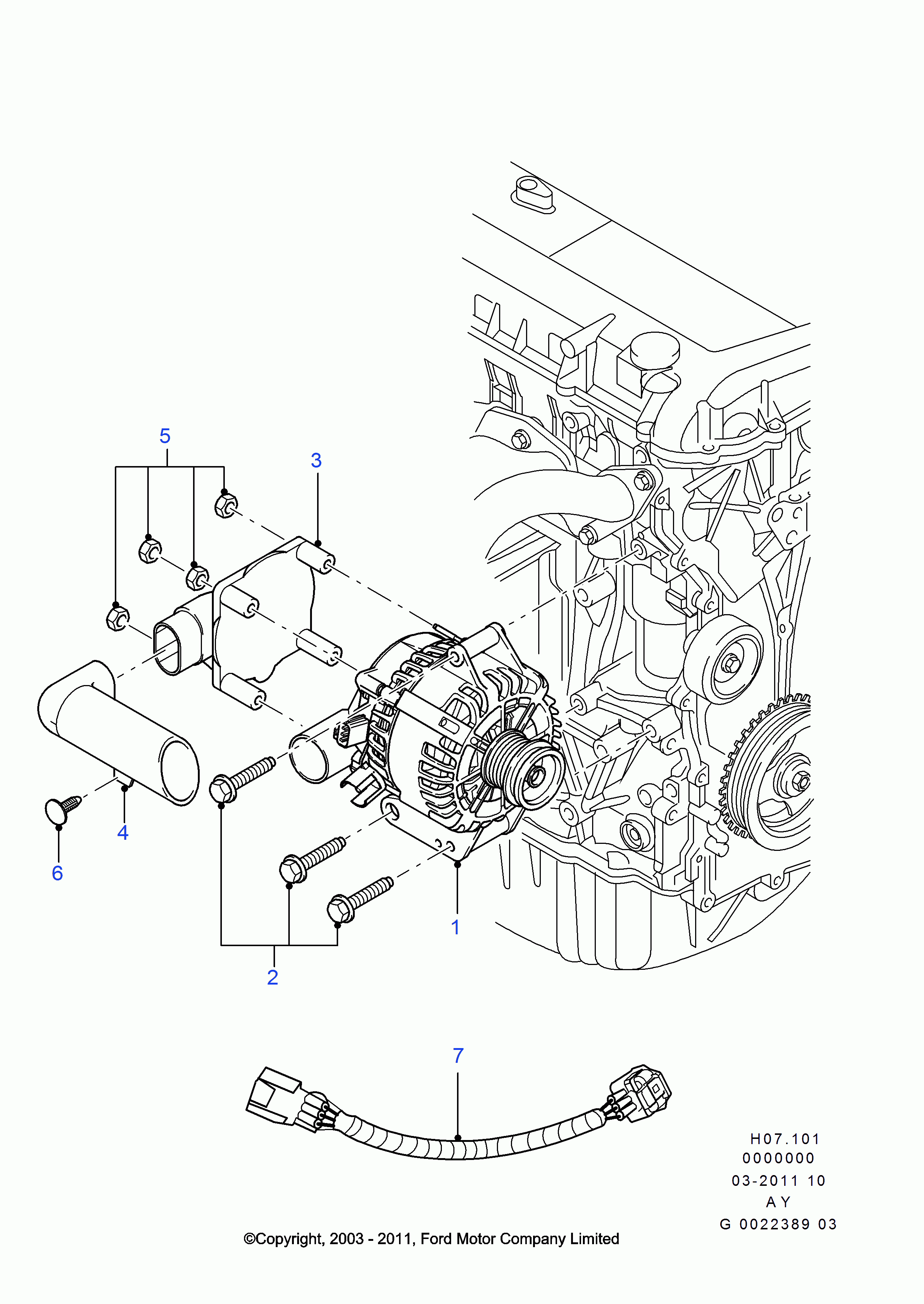 FORD 1 478 119 - Ģenerators adetalas.lv