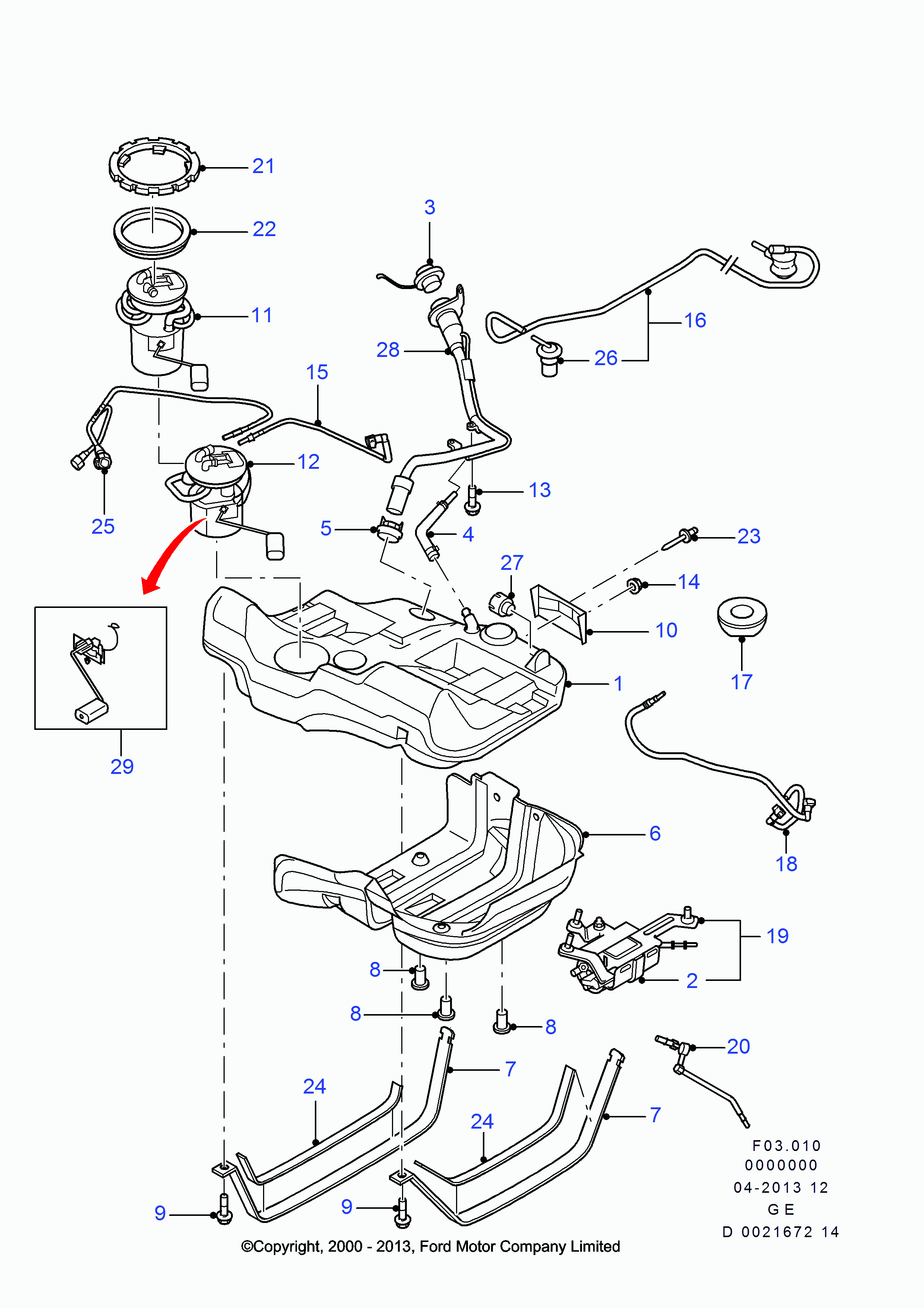 FORD 1375223 - Degvielas sūkņa modulis adetalas.lv