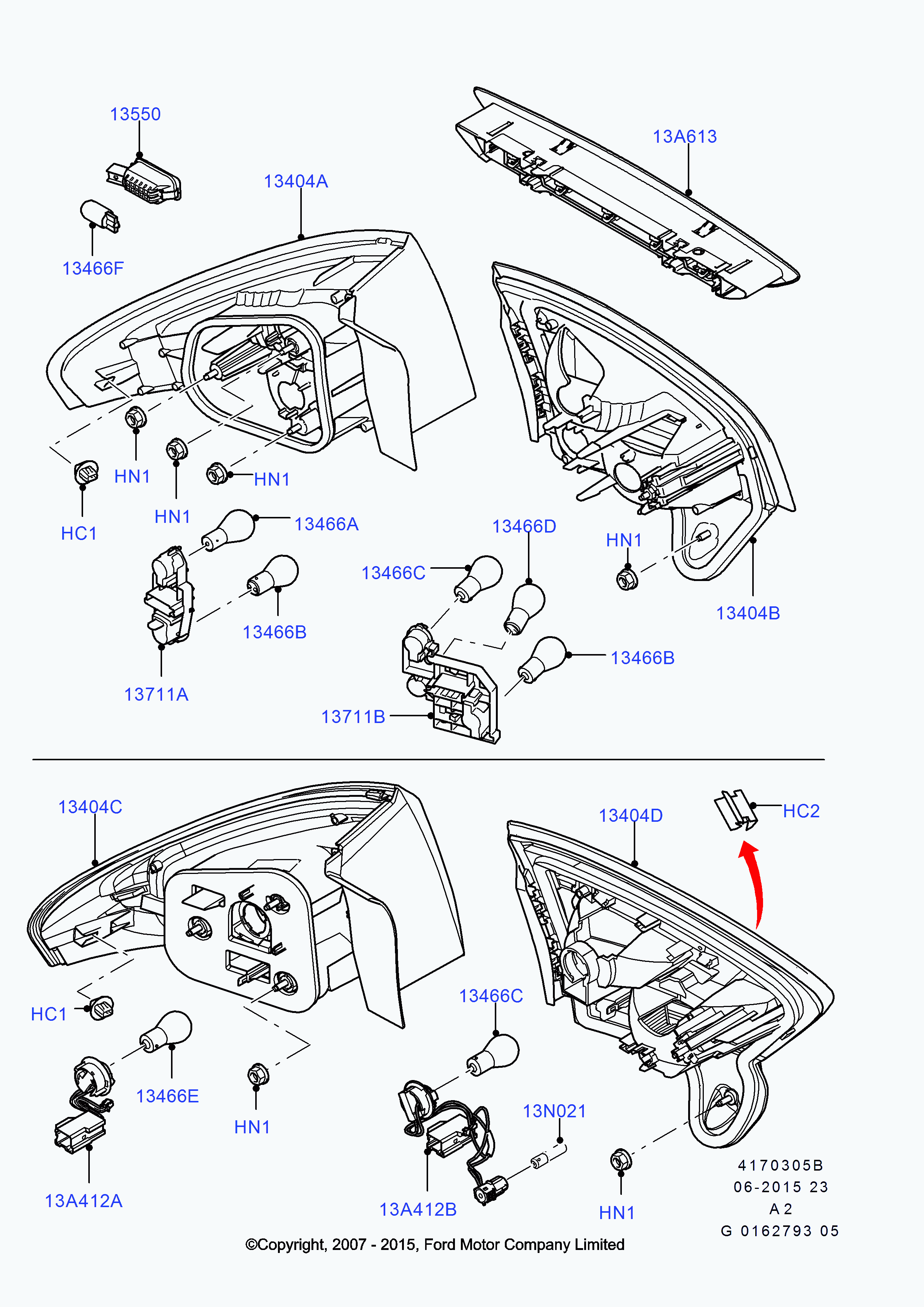 FORD 1479968 - Numurzīmes apgaismojuma lukturis adetalas.lv