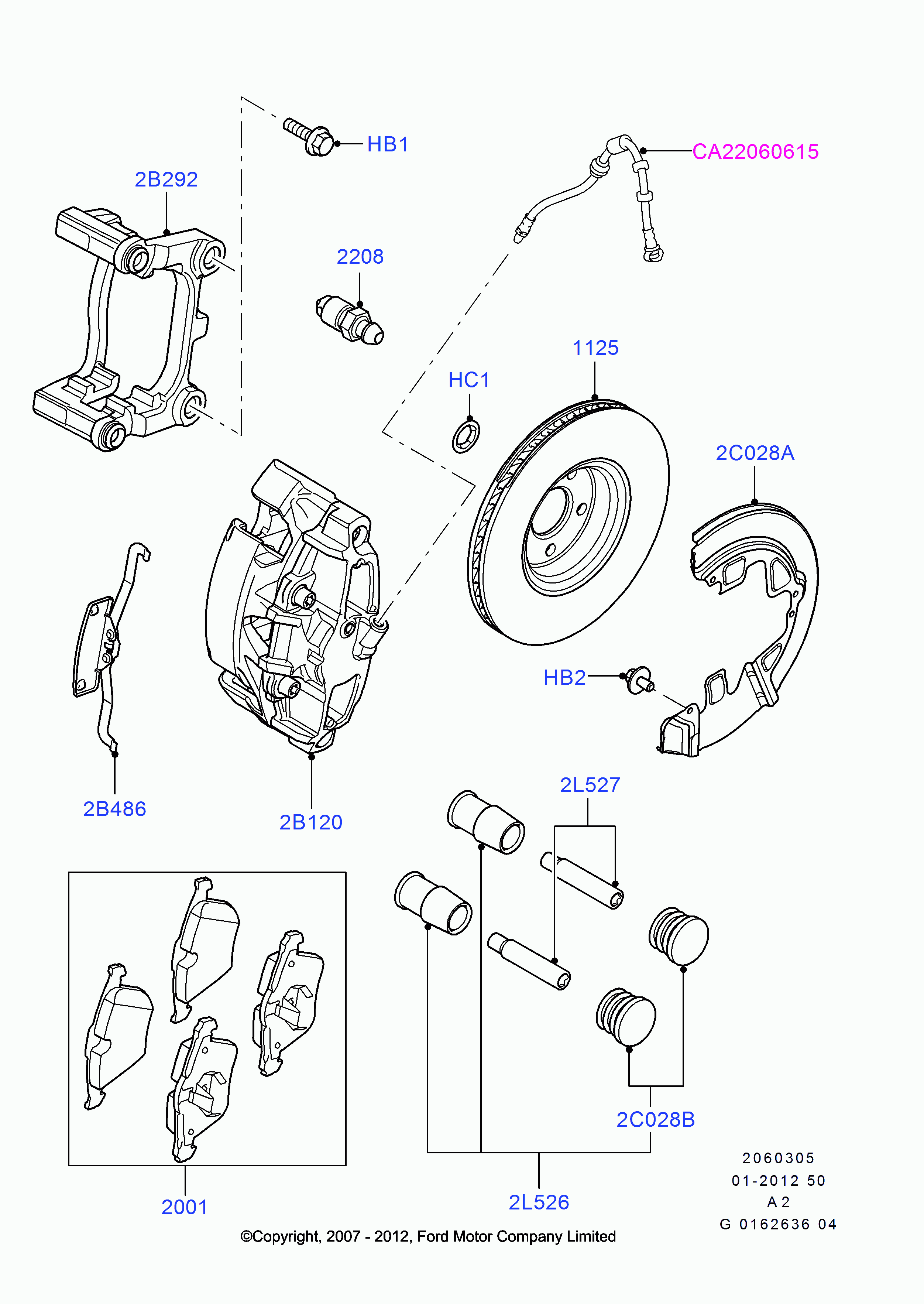 FORD 1500159 - Bremžu diski adetalas.lv