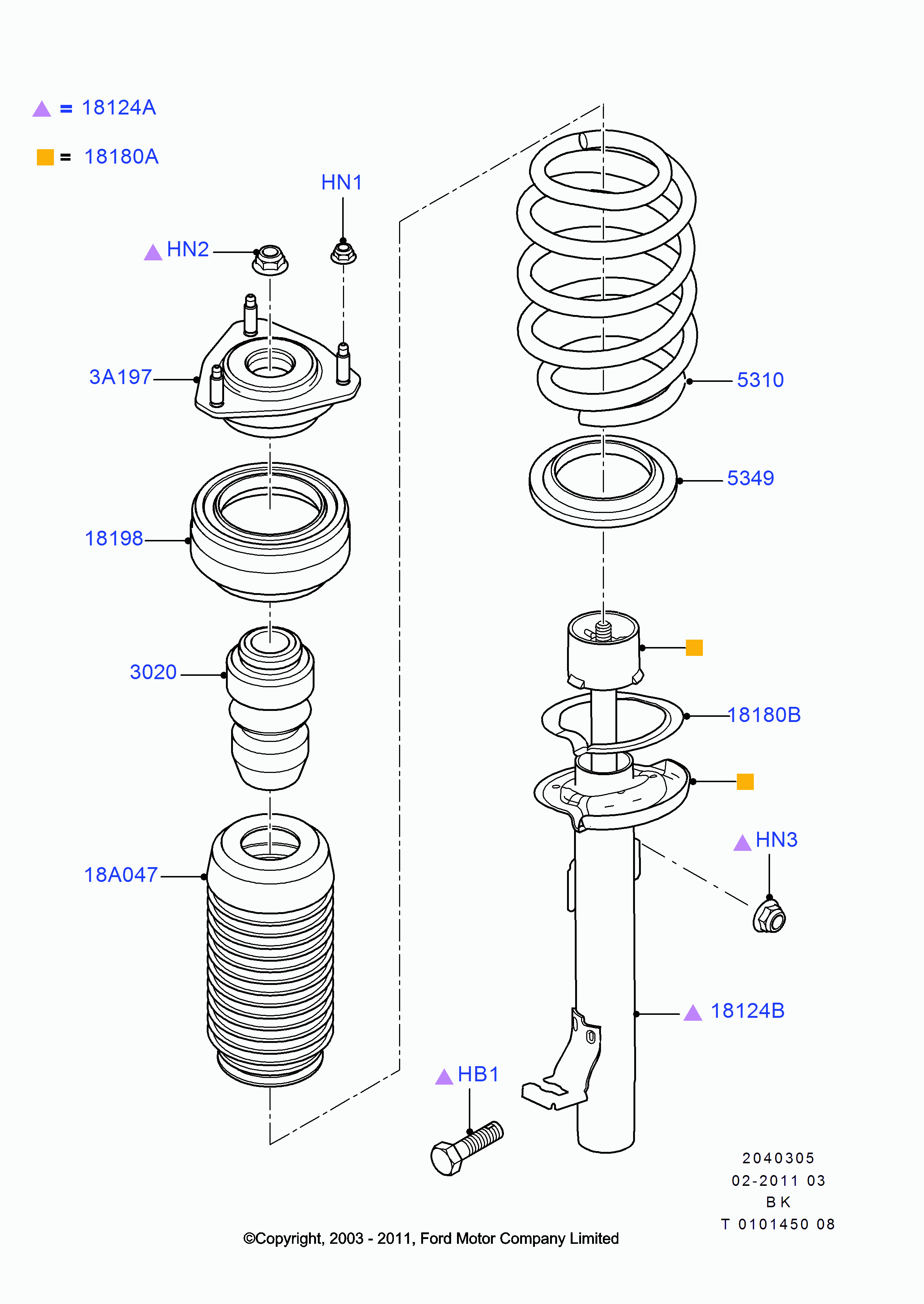 MAZDA 1254213 - Putekļu aizsargkomplekts, Amortizators adetalas.lv