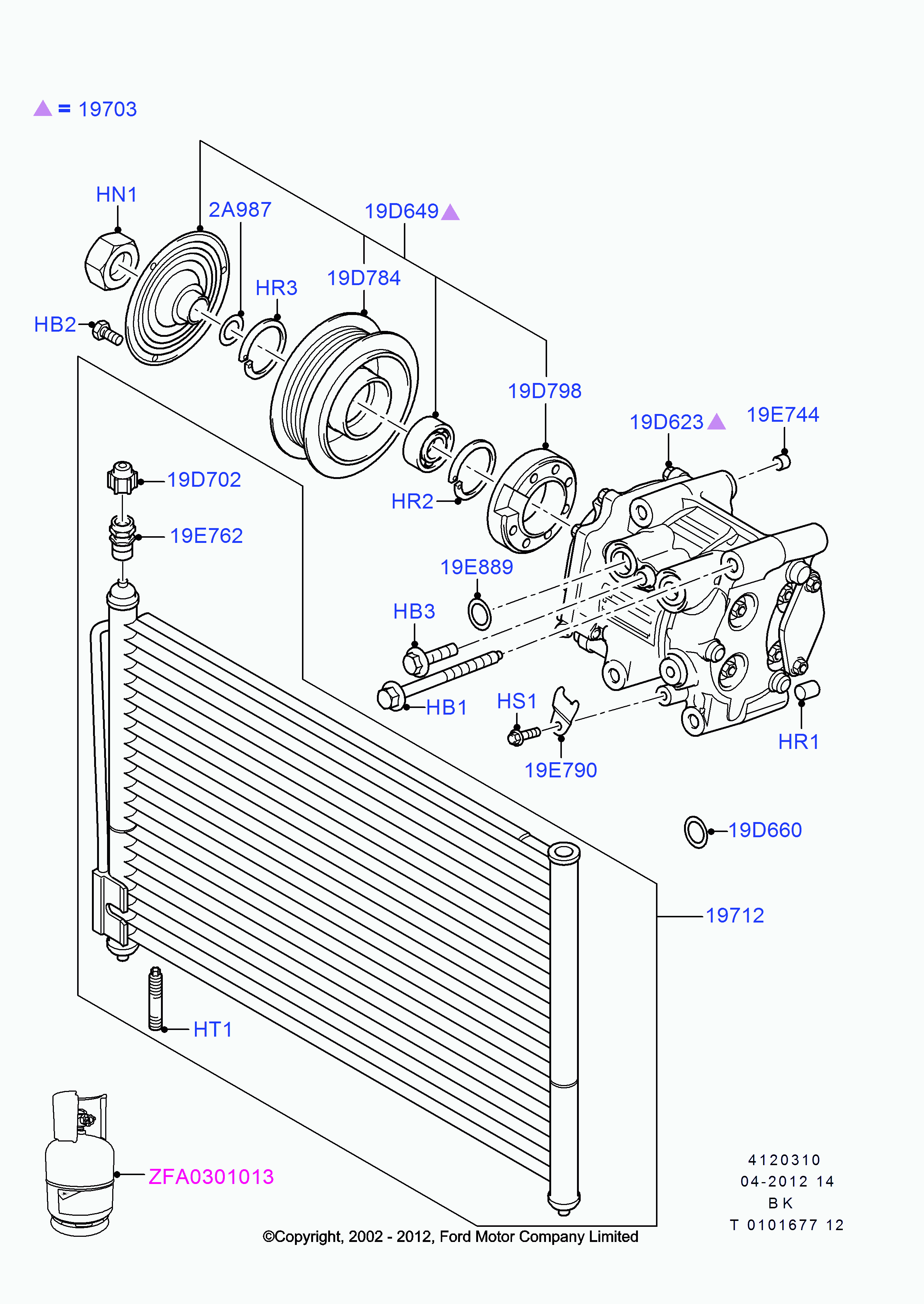 FORD 1 681 193 - Kompresors, Gaisa kond. sistēma adetalas.lv