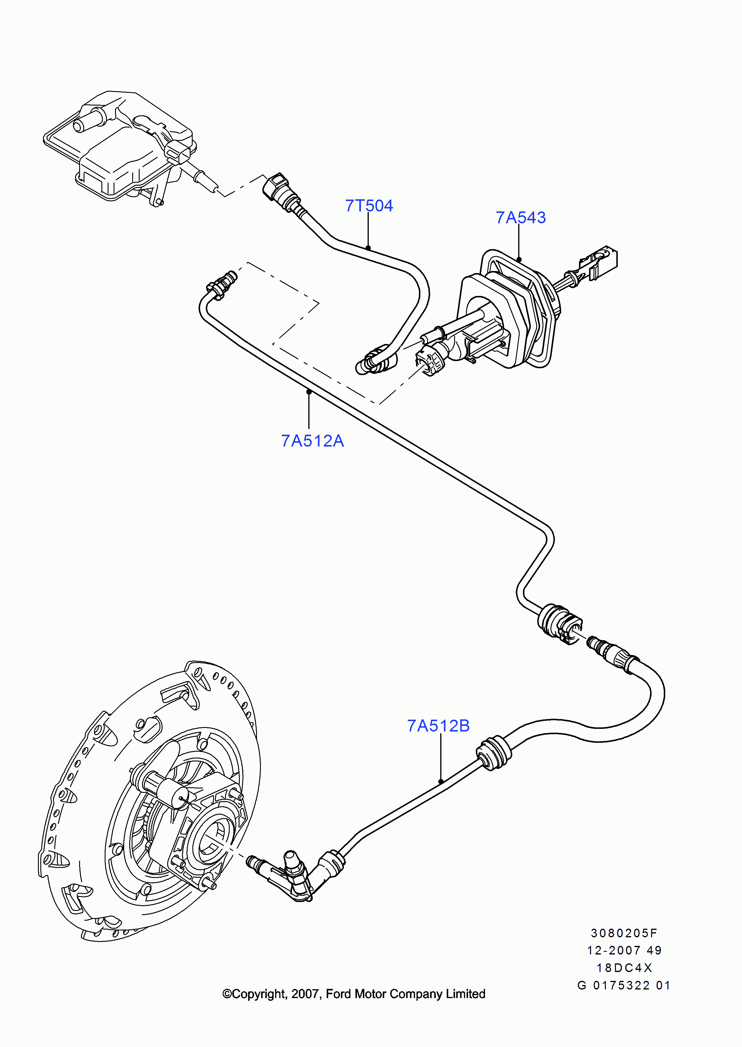 FORD 1863548 - Galvenais cilindrs, Sajūgs adetalas.lv