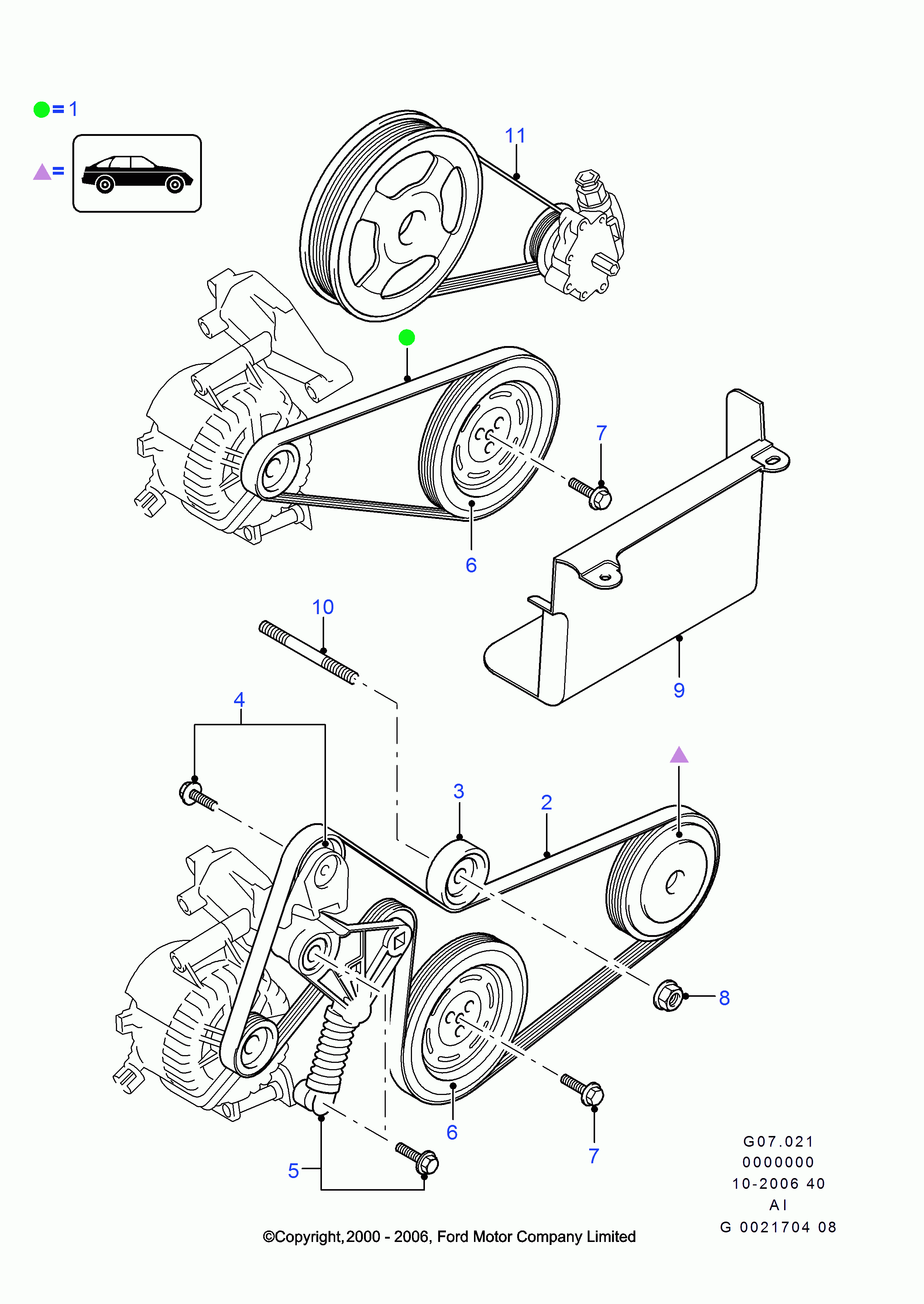 FORD 1329206 - Piedziņas skriemelis, Kloķvārpsta adetalas.lv