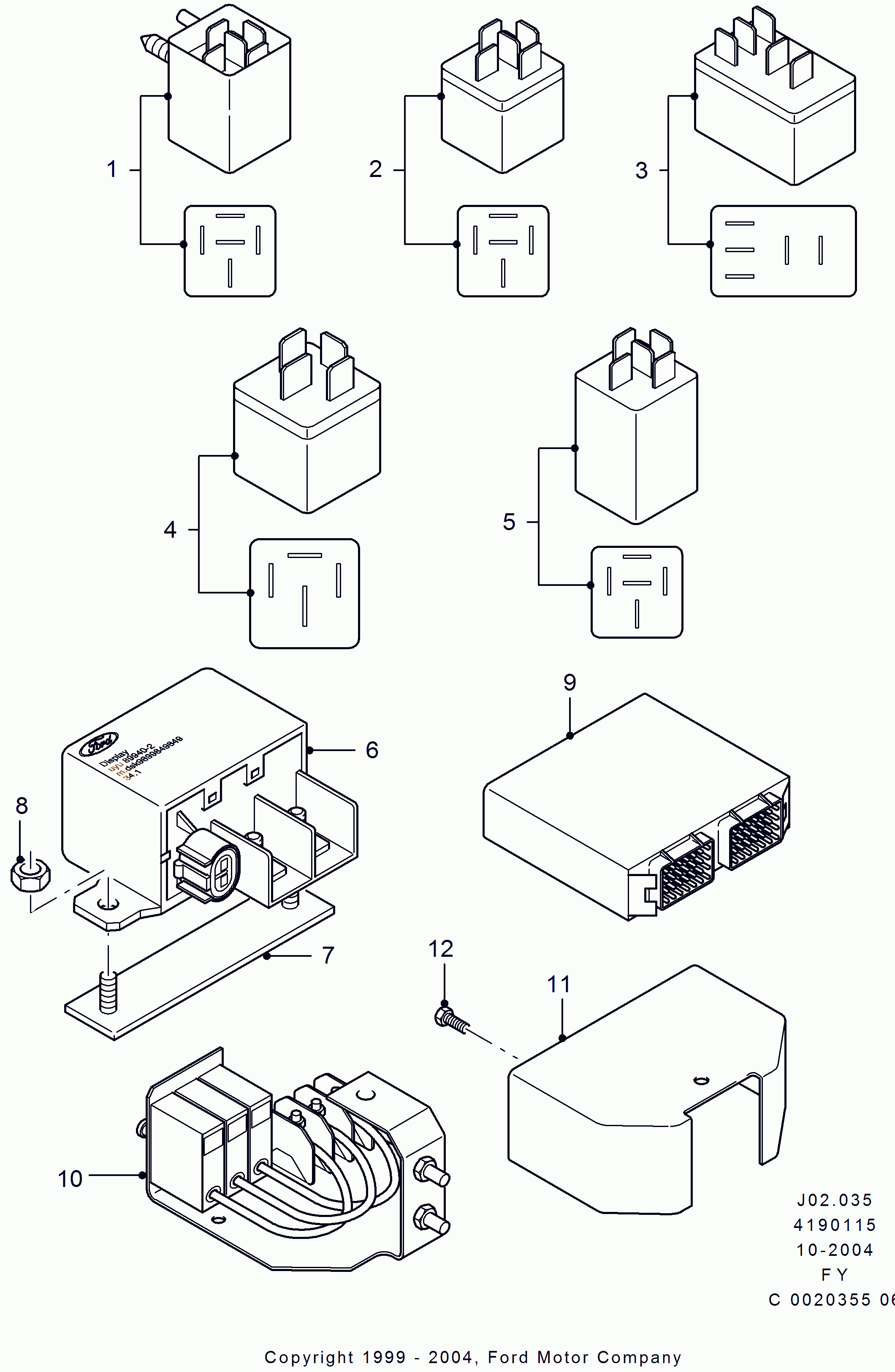 FORD 4330629 - Pagrieziena signāla pārtraucējs adetalas.lv