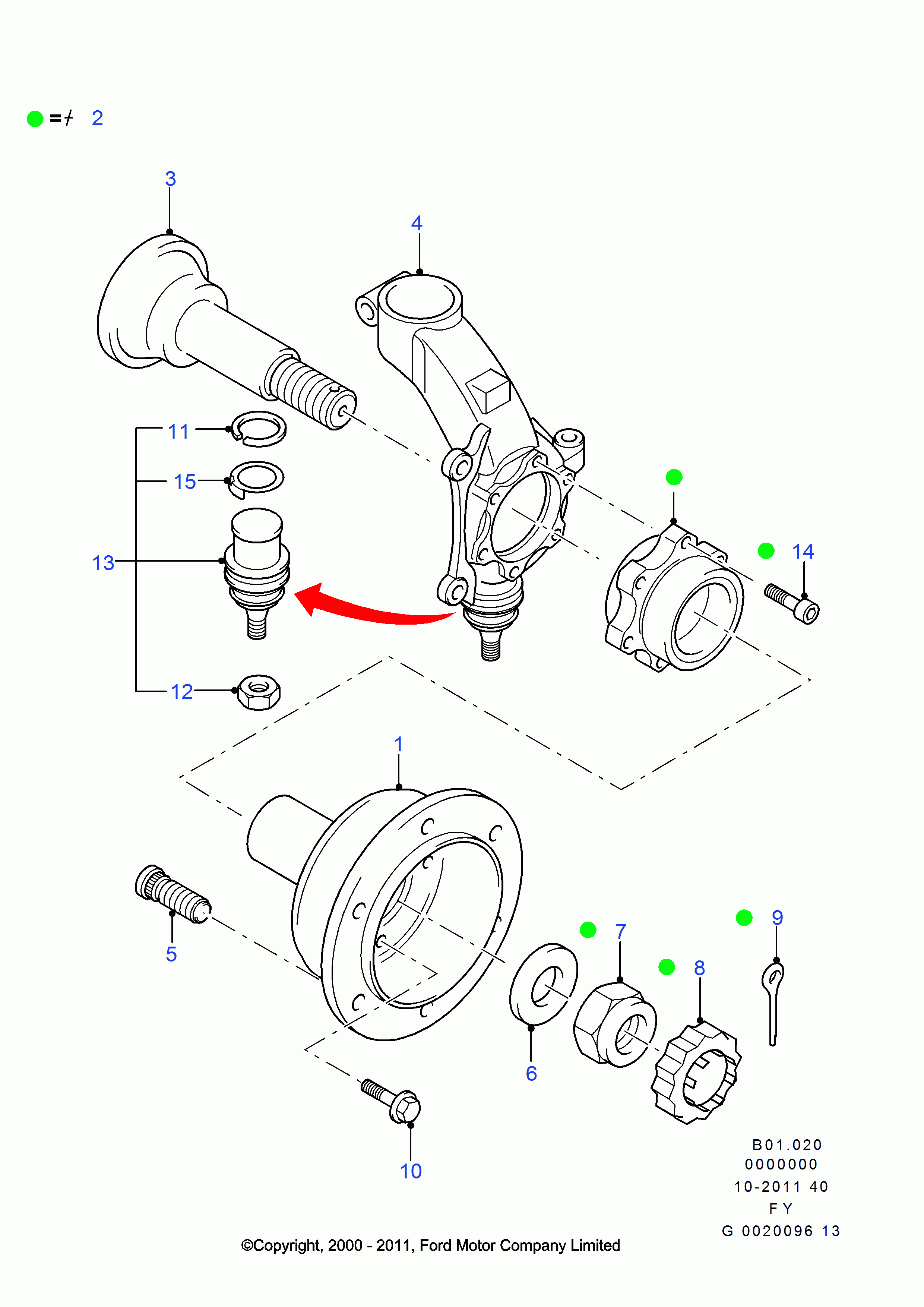 FORD 4078783 - Riteņa rumbas gultņa komplekts adetalas.lv