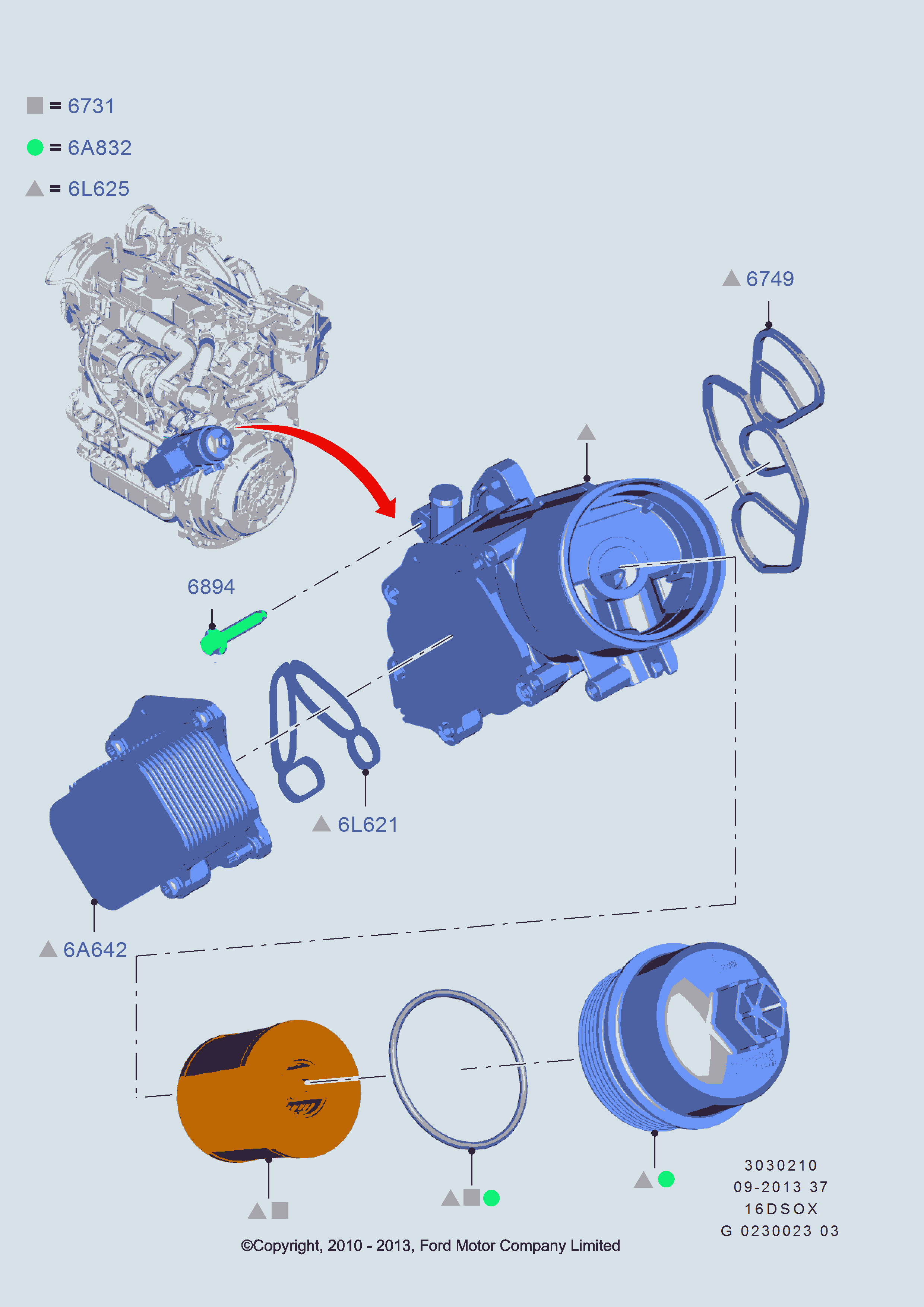 FORD 1 359 941 - Eļļas filtrs adetalas.lv