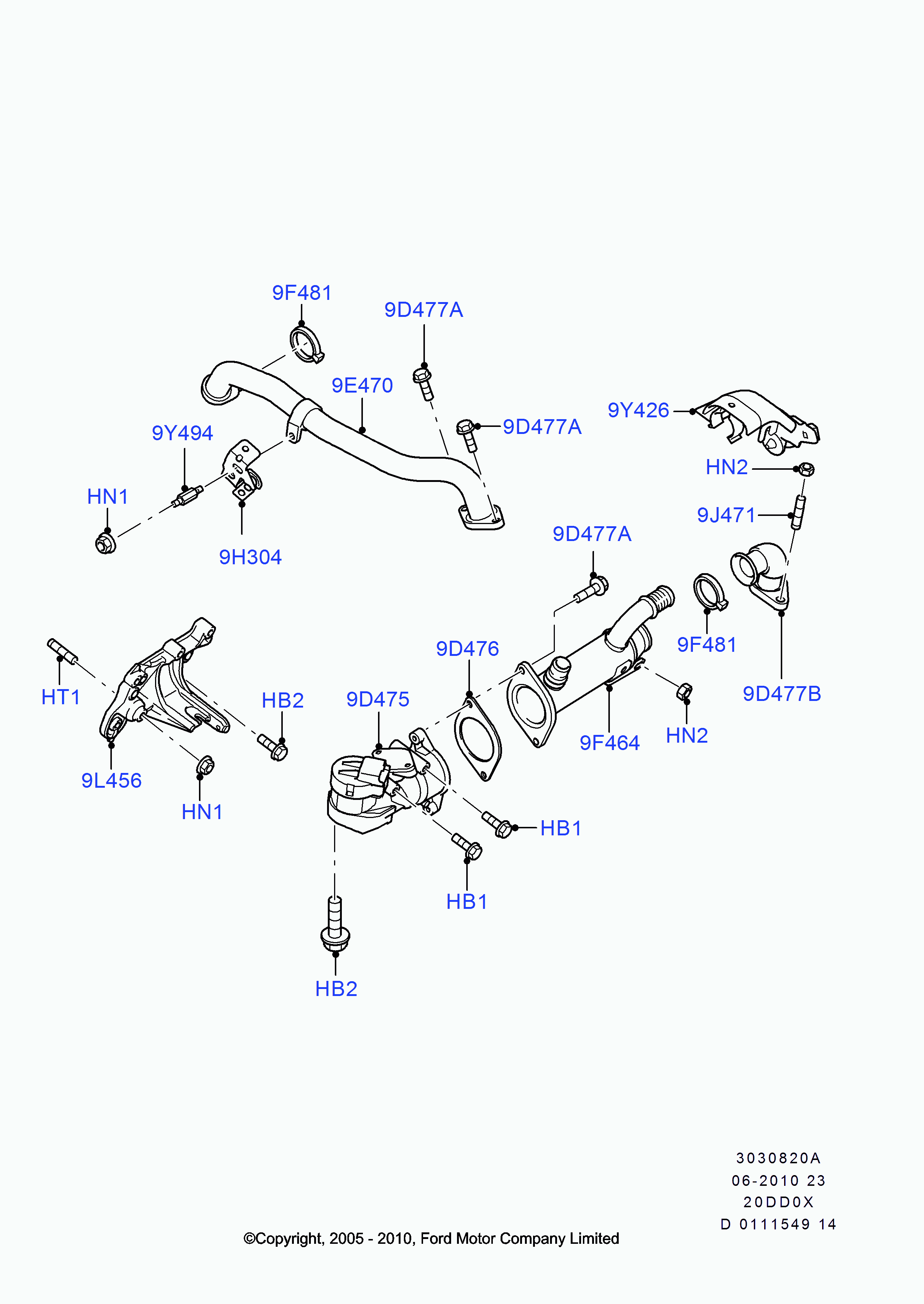 FORD 1 436 390 - Izpl. gāzu recirkulācijas vārsts adetalas.lv