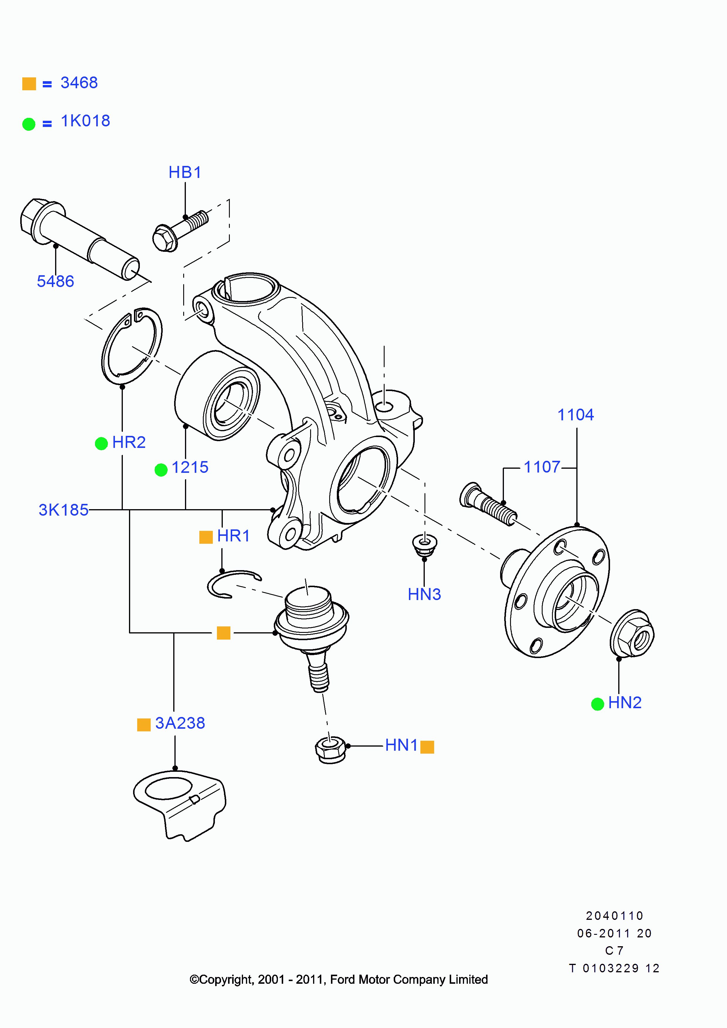 FORD 4366990 - Riteņa rumbas gultņa komplekts adetalas.lv