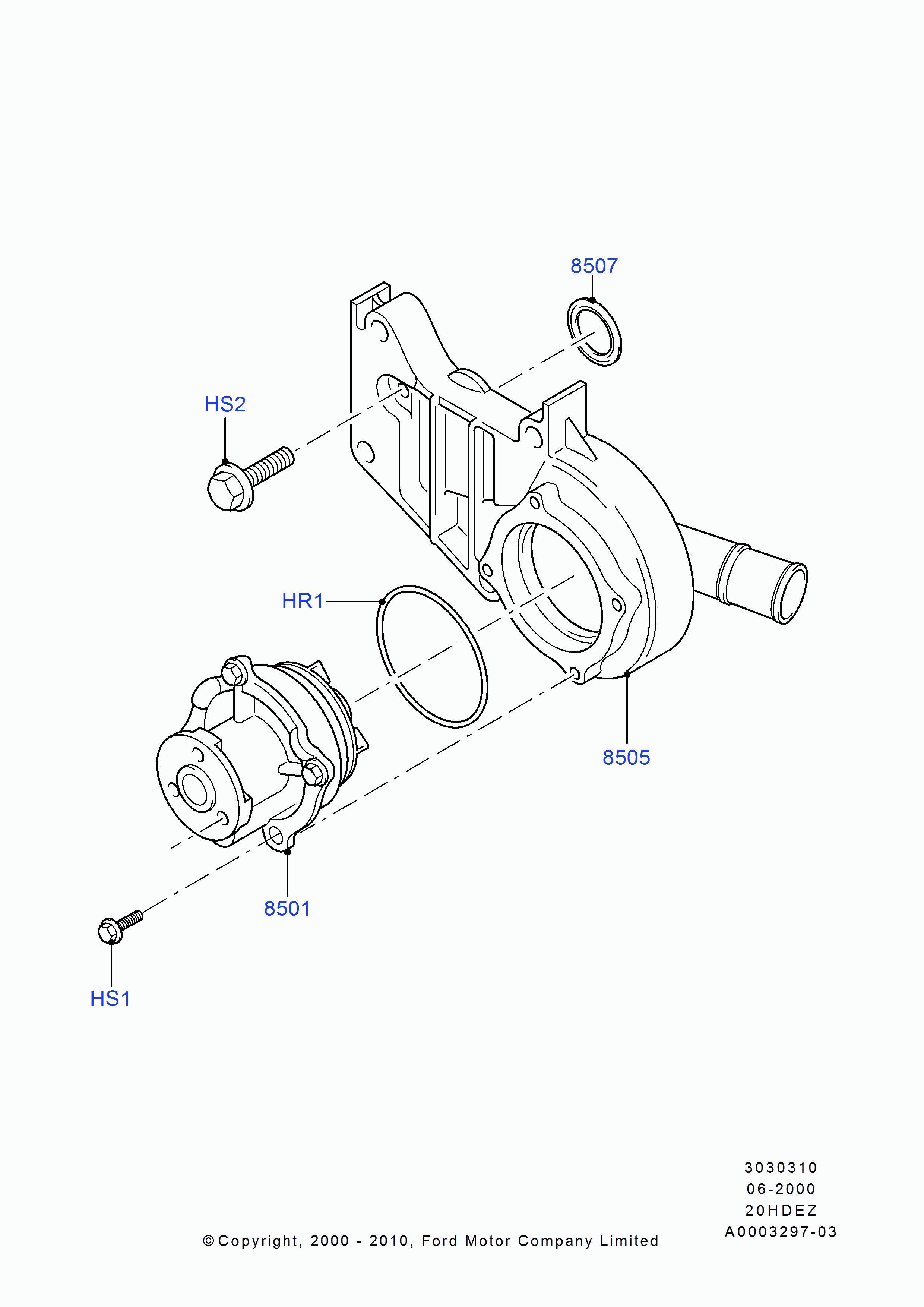 FORD 1067759 - Blīve, Ieplūdes kolektors adetalas.lv