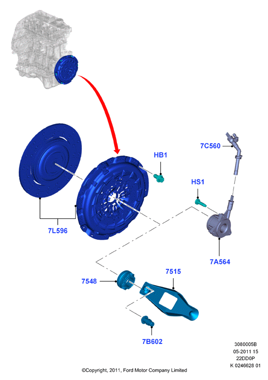 VAG 4412070 - Izspiedējgultnis adetalas.lv