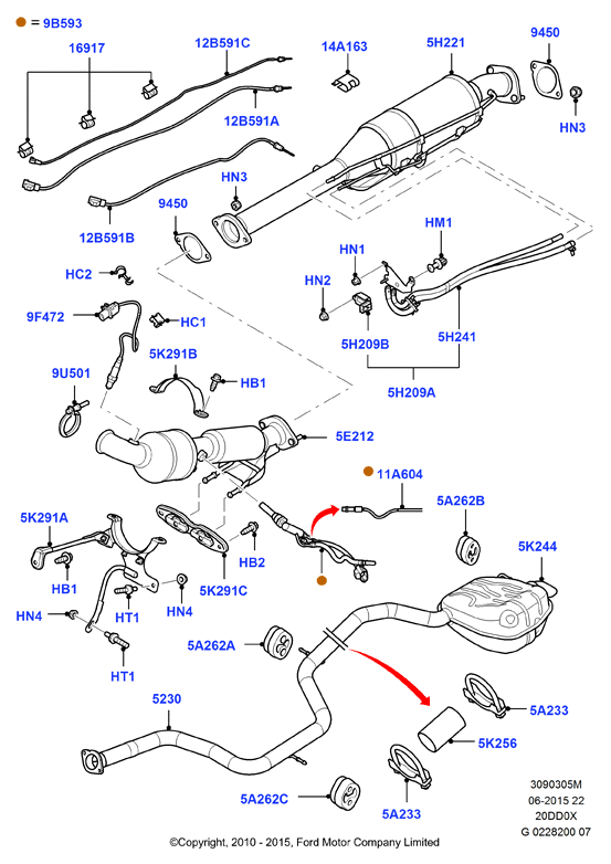 FORD 1688499 - Lambda zonde adetalas.lv